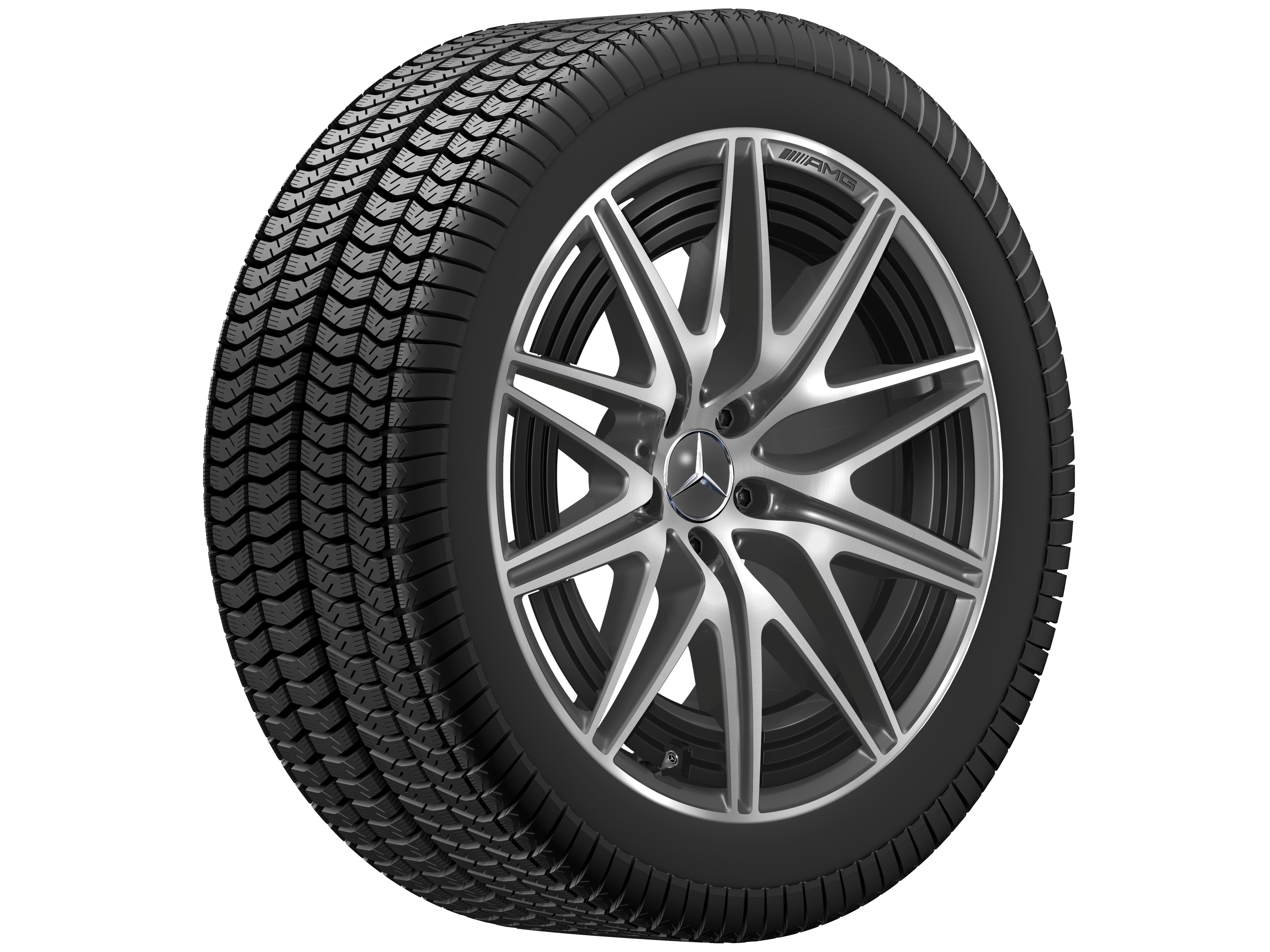 AMG 10-spoke wheel, 50.8 cm (20-inch) - 9,5 J x 20 ET 32,1, tantalite grey, high-sheen