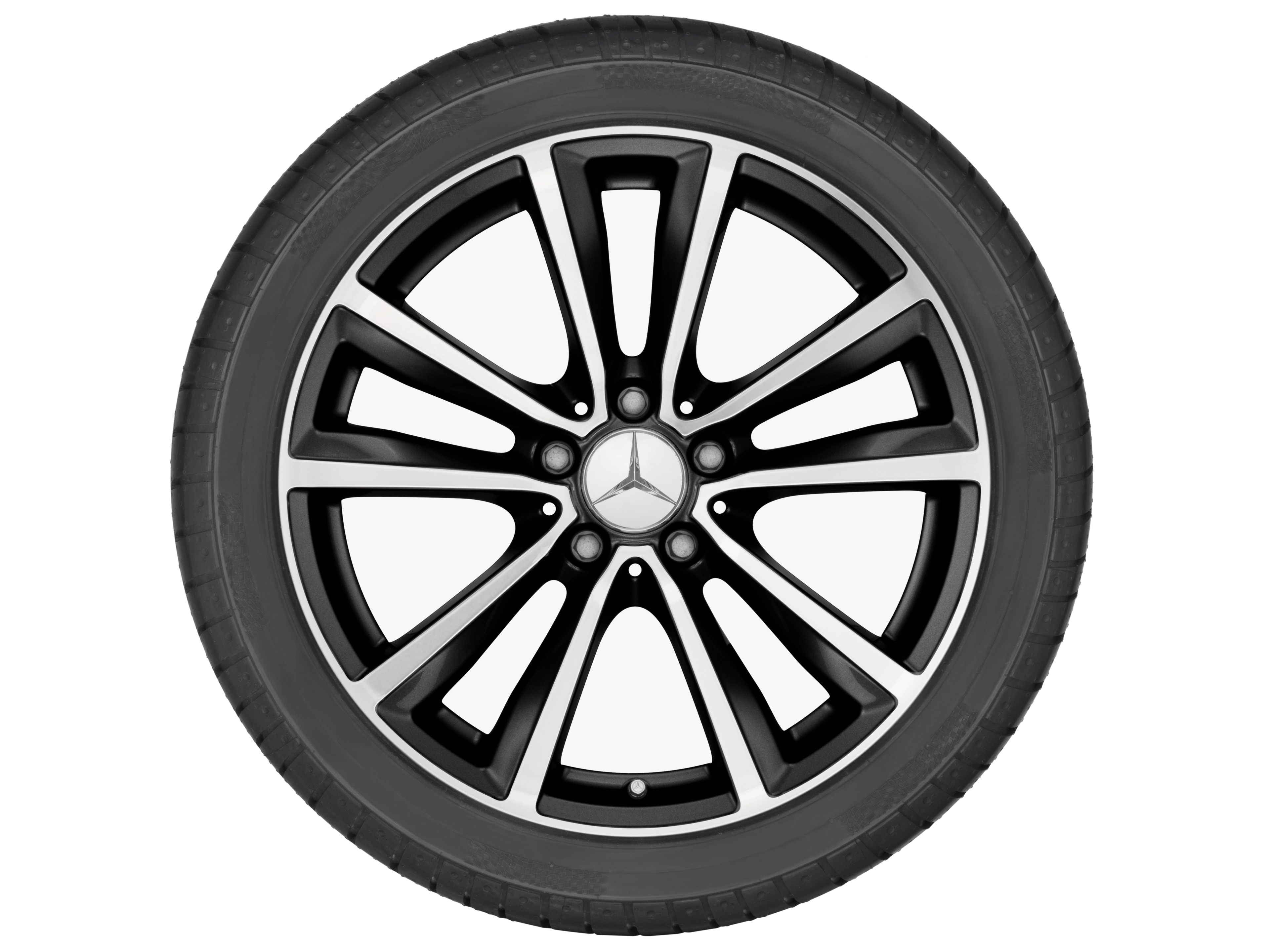 5-twin-spoke wheel, 45.7 cm (18-inch), High-sheen finish - 7,5 J x 18 ET 52, black, high-sheen