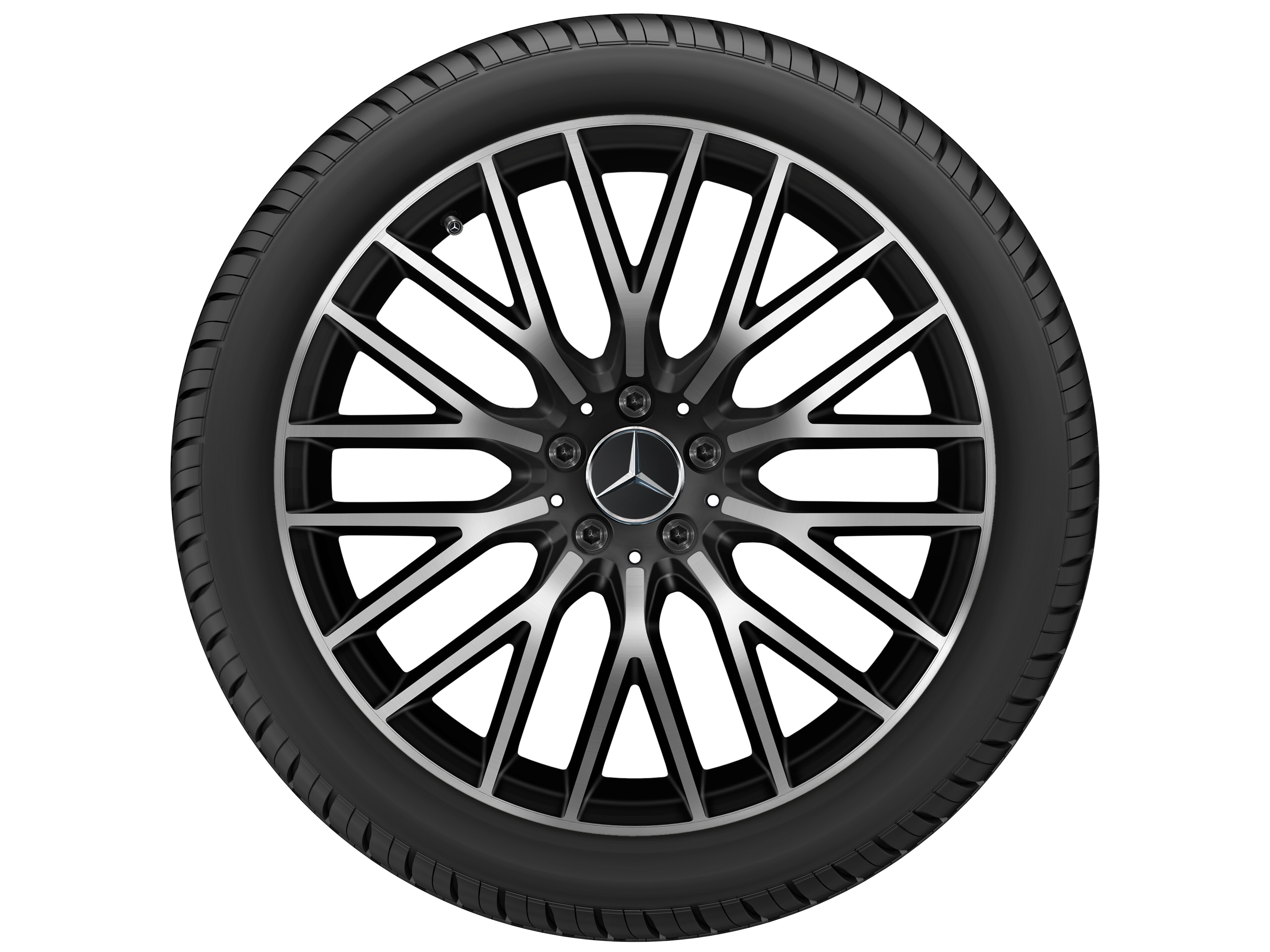 Y-spoke wheel, 50.8 cm (20-inch), High-sheen finish - 10 J x 20 ET 48,1, matt black, high-sheen