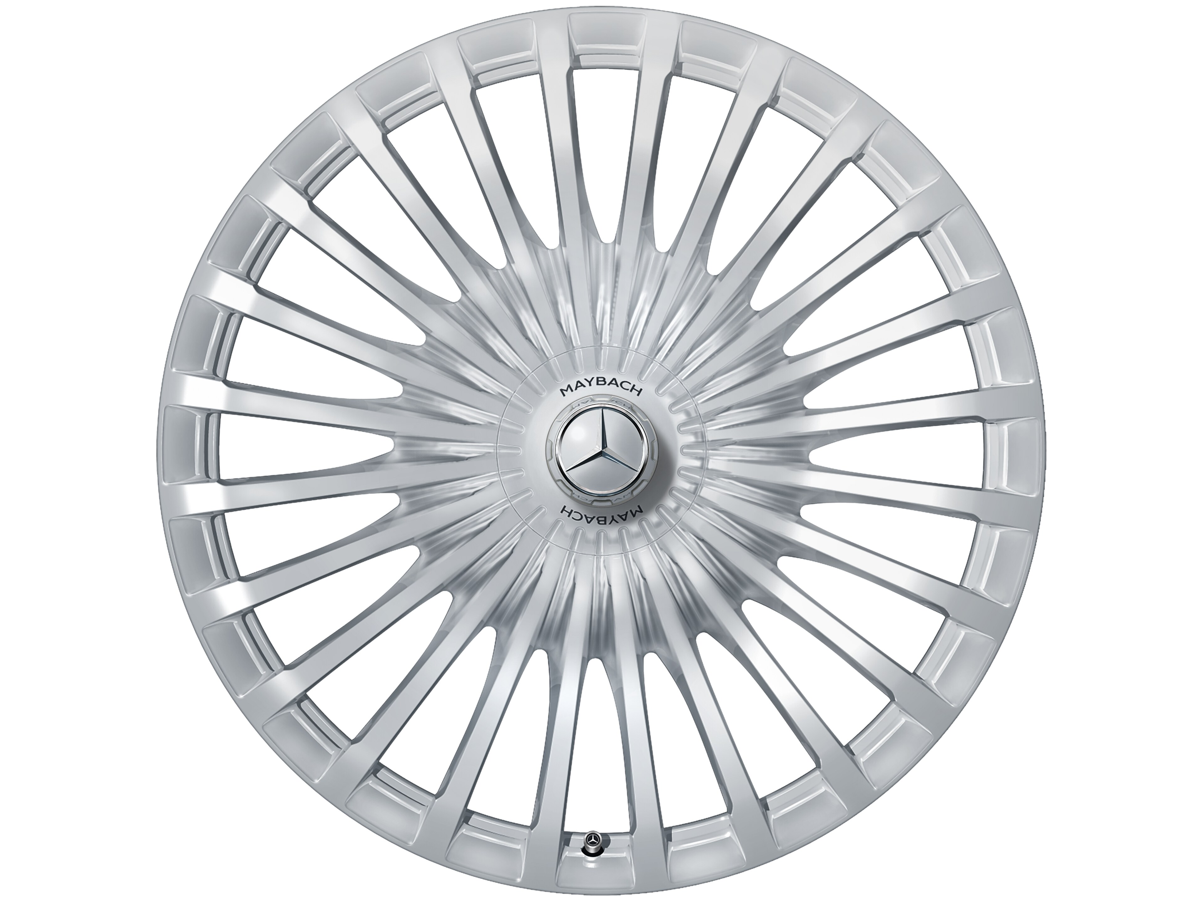 Multi-spoke wheel, 58.4 cm (23-inch) - 9,5 J x 23 ET 47, silver-coloured, polished