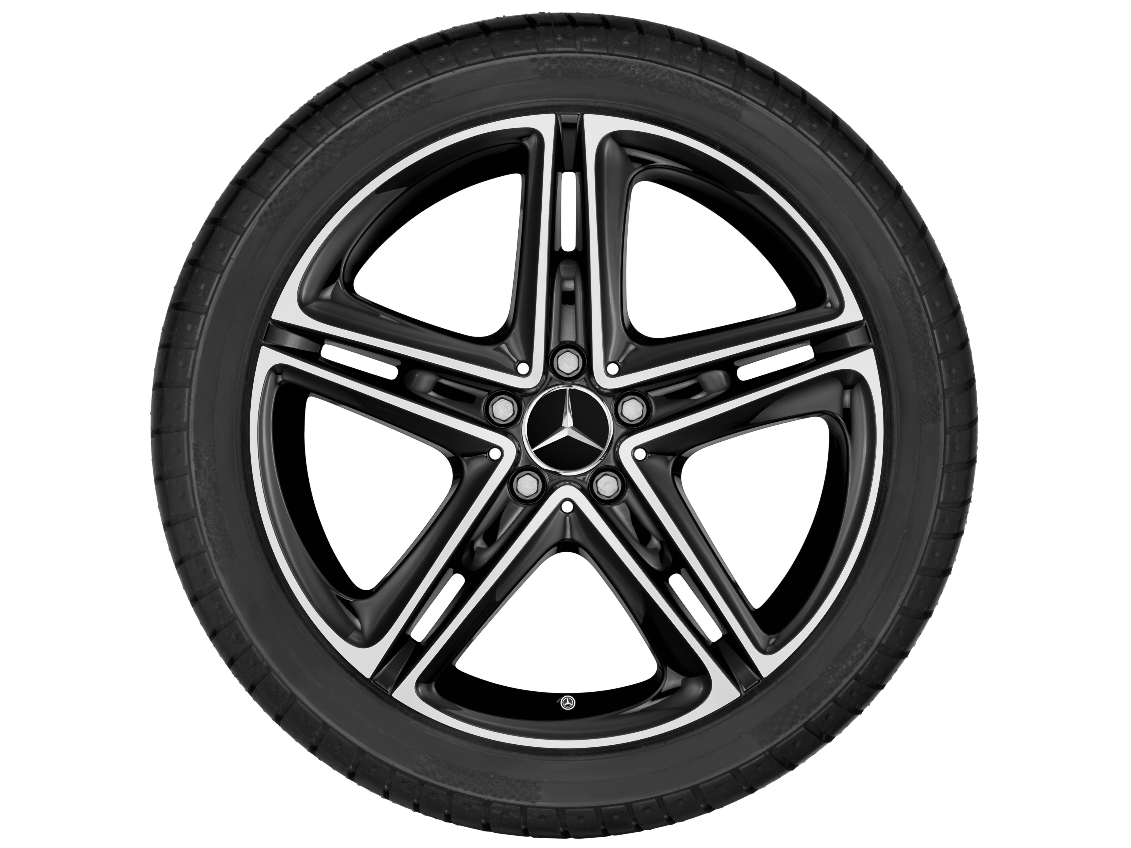 5-twin-spoke wheel, 48.3 cm (19-inch), High-sheen finish - 9 J x 19 ET 53, black, high-sheen