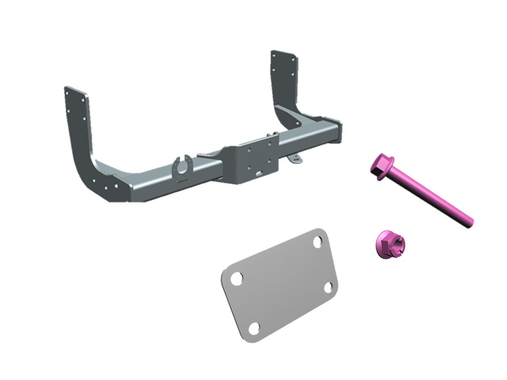 Trailer hitch, Crossmember, Panel van/crewbus and W73 with A1-A4 as 3.0 t ;3.5 t ;4.0 t and A3-A4 as 5.0 t with 2 t trailer coupling load - Steel, black