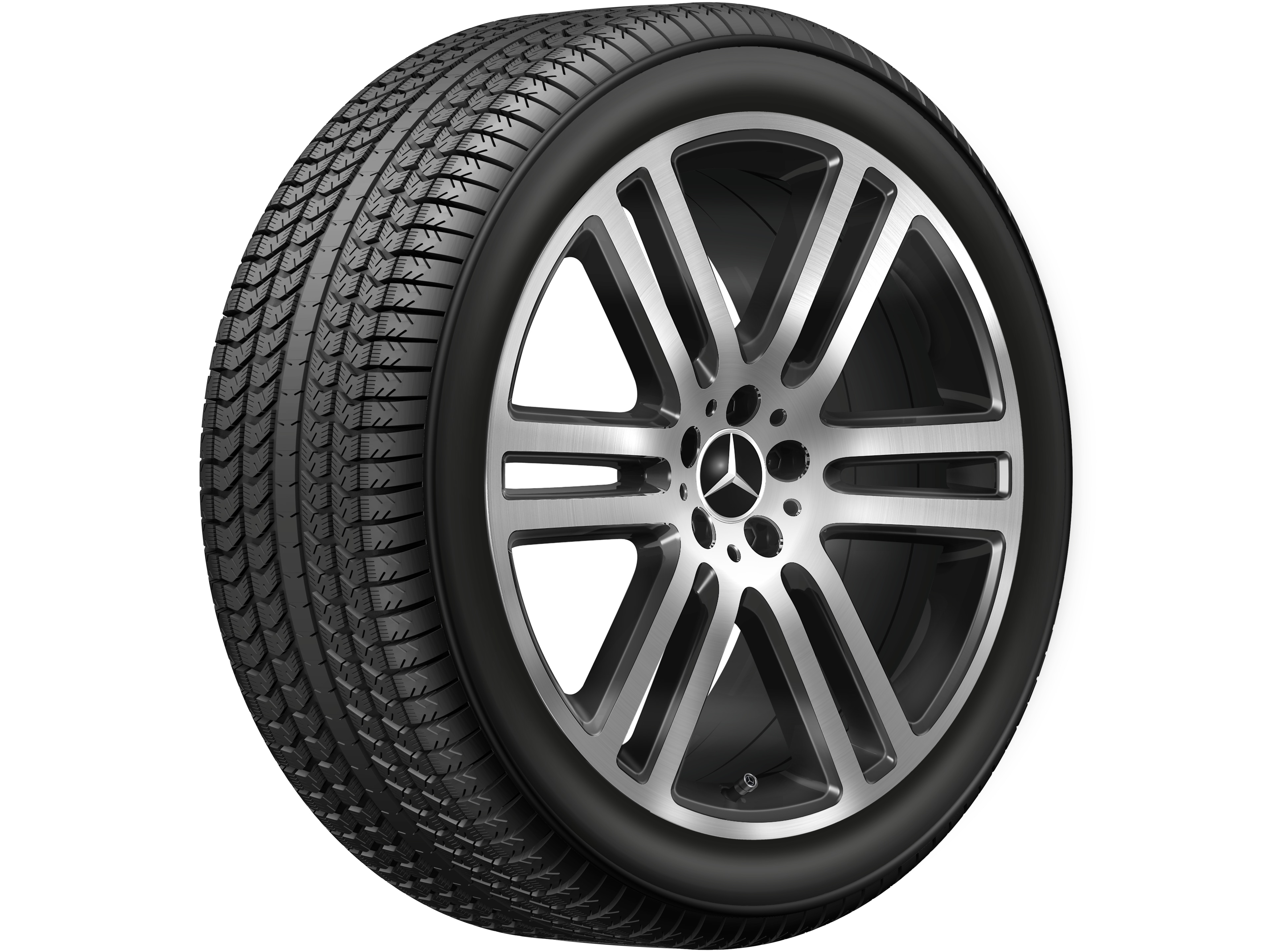 6-twin-spoke wheel, 53.3 cm (21-inch), High-sheen finish - 10 J x 21 ET 54,6, black, high-sheen