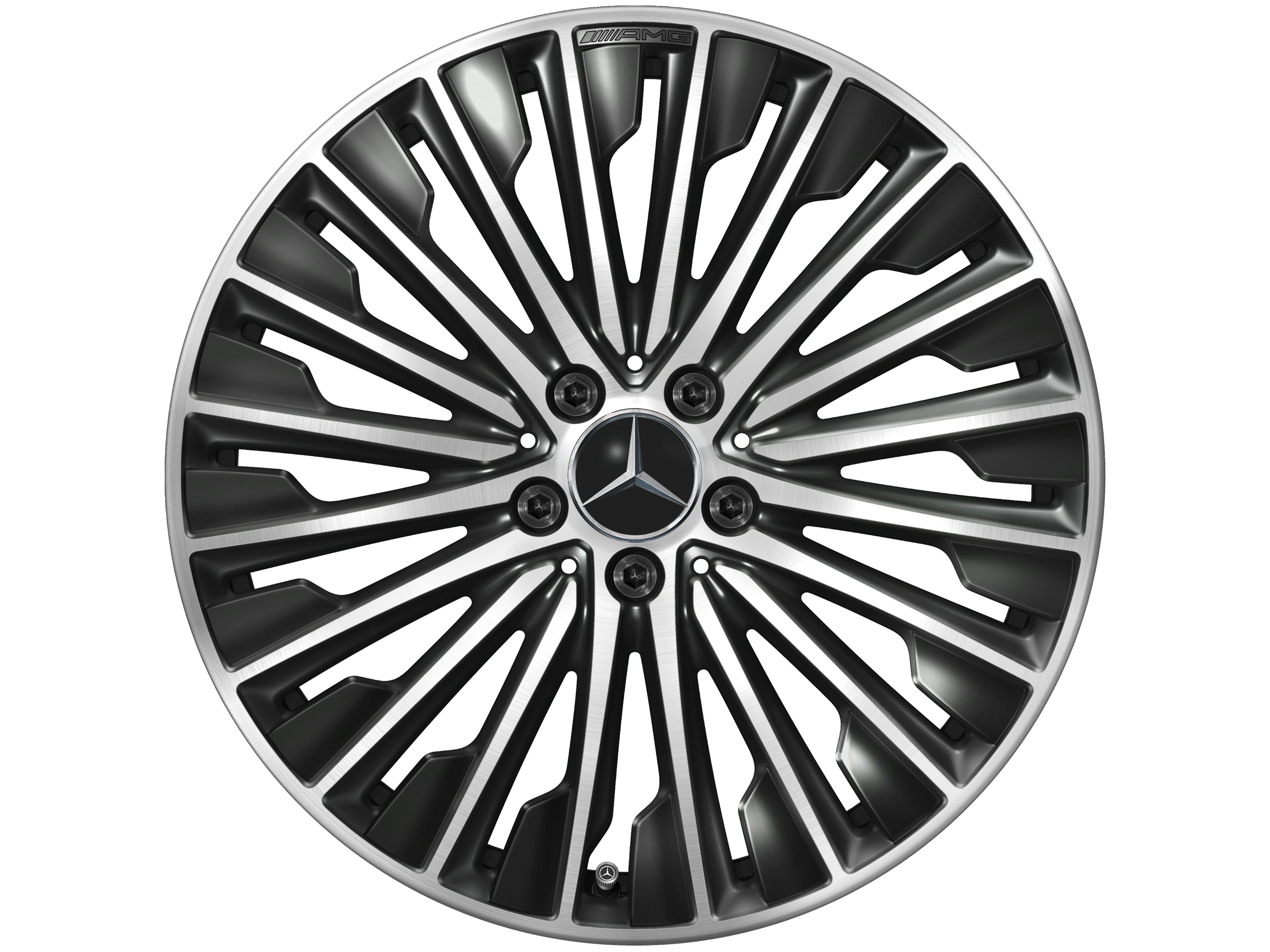 AMG multi-spoke wheel, 48.3 cm (19-inch) - 8 J x 19 ET 45,1, black, high-sheen