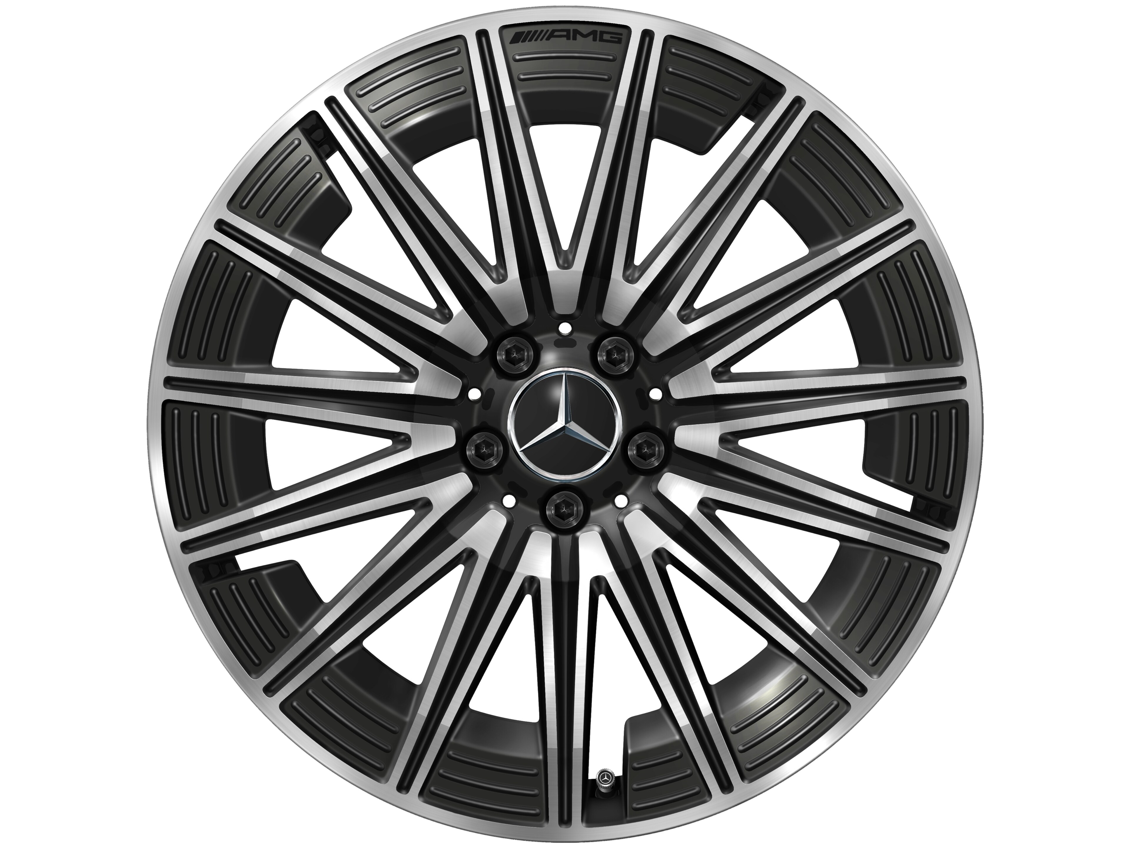 AMG multi-spoke wheel, 50.8 cm (20-inch) - 9 J x 20 ET 60,5, black, high-sheen