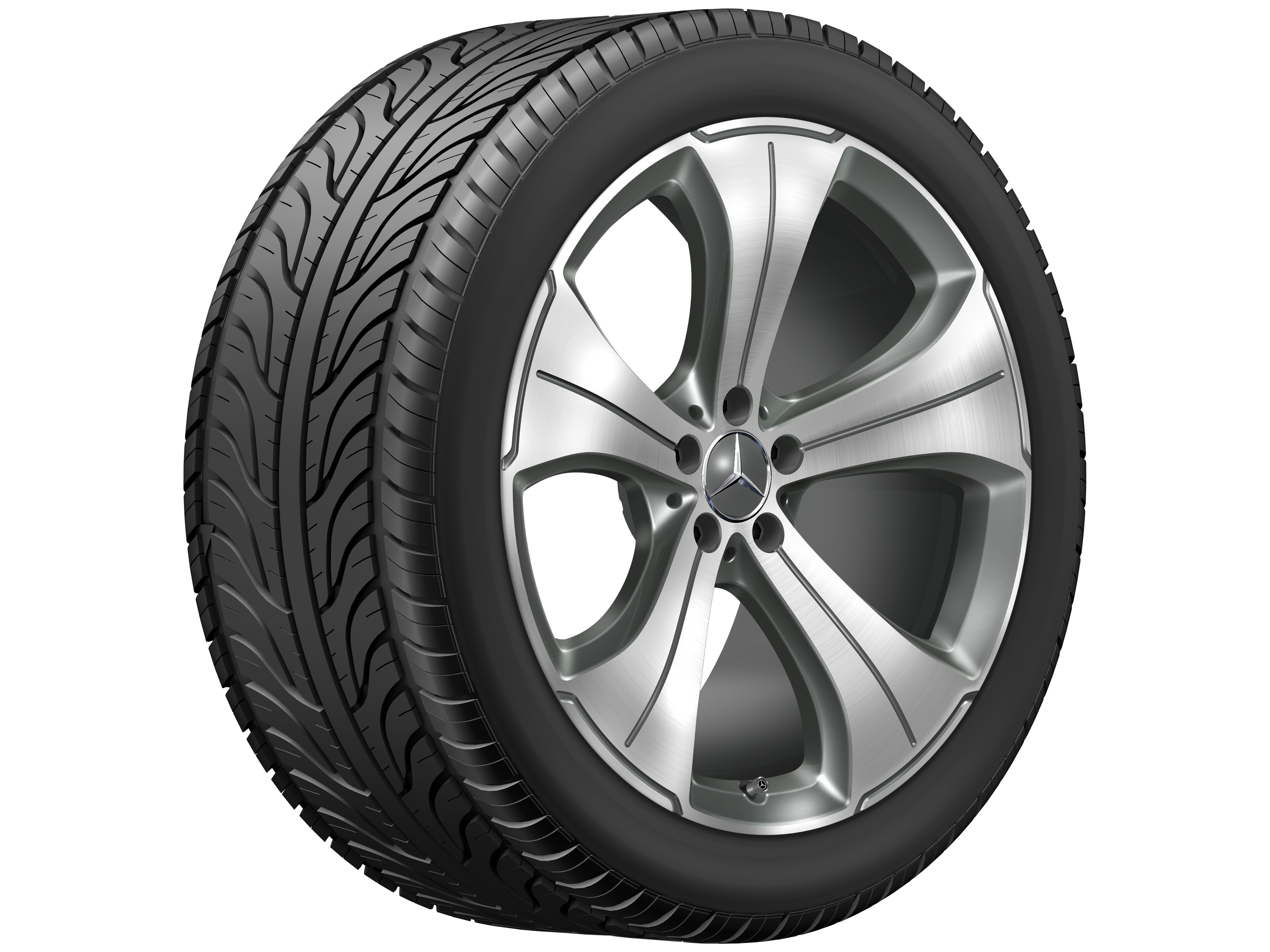 5-spoke wheel, 53.3 cm (21-inch), High-sheen finish - 11 J x 21 ET 55, himalaya grey, high-sheen