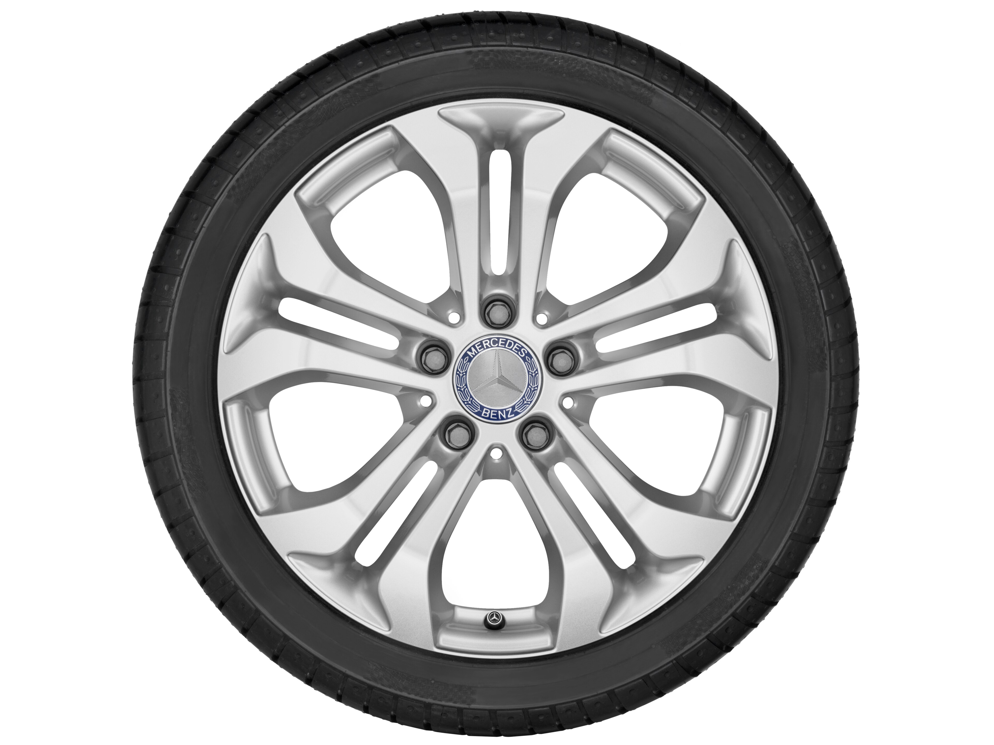 5-twin-spoke wheel, 43.2 cm (17-inch) - 7,5 J x 17 ET 36, vanadium silver, painted