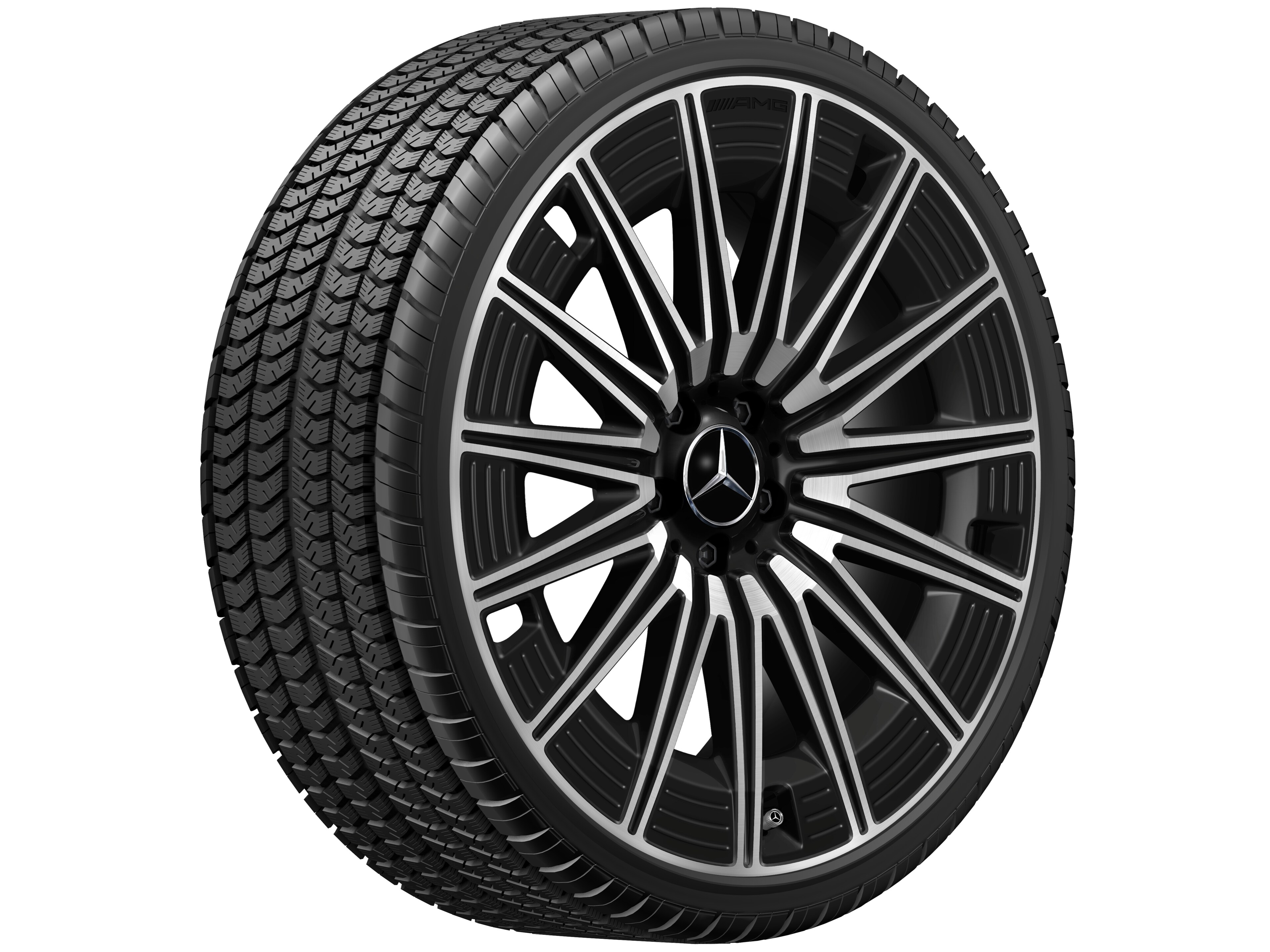 AMG multi-spoke wheel, 53.3 cm (21-inch) - 8,5 J x 21 ET 35,5, black, high-sheen