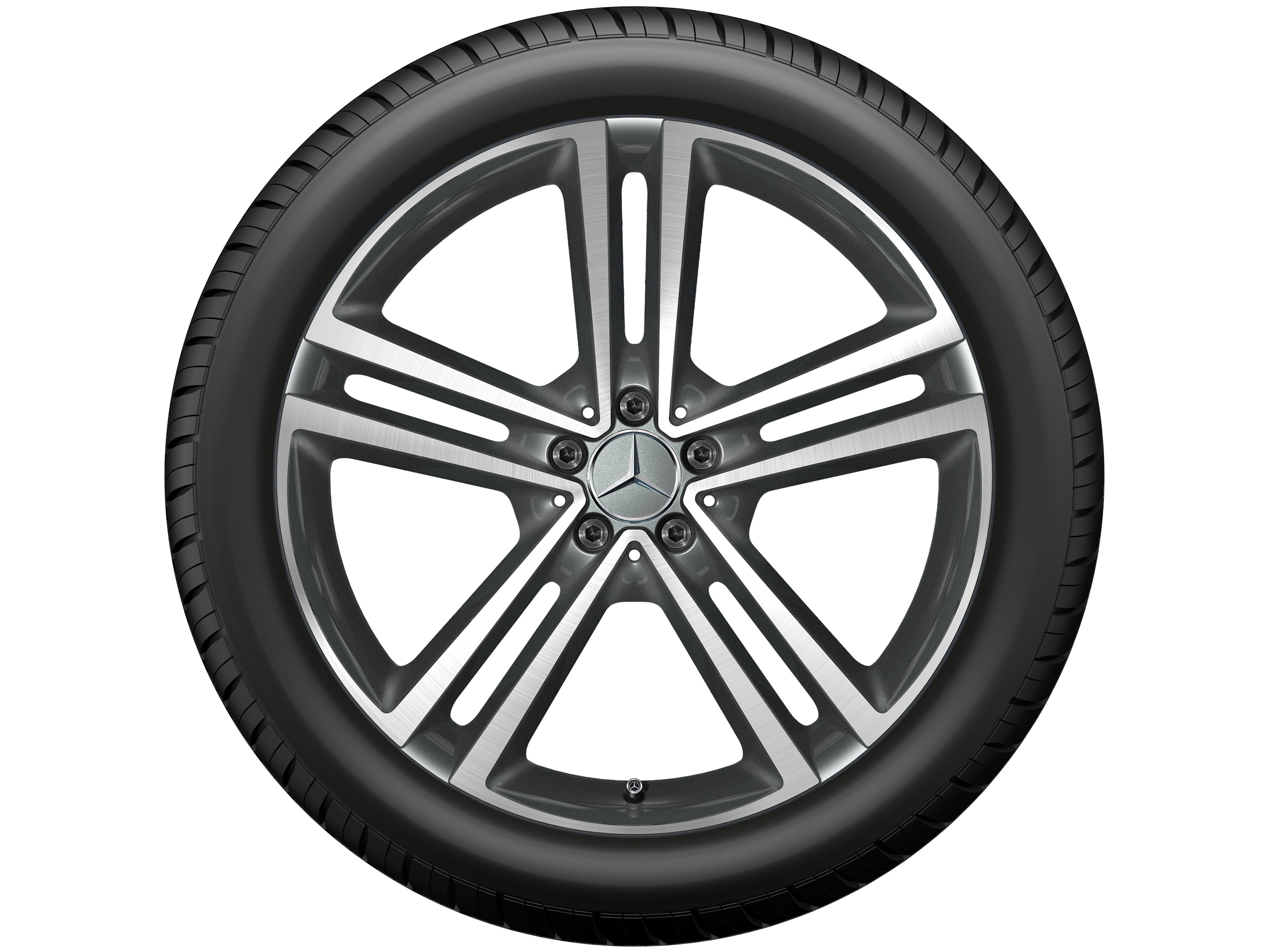 5-twin-spoke wheel, 53.3 cm (21-inch), High-sheen finish - 10 J x 21 ET 54, himalaya grey, high-sheen