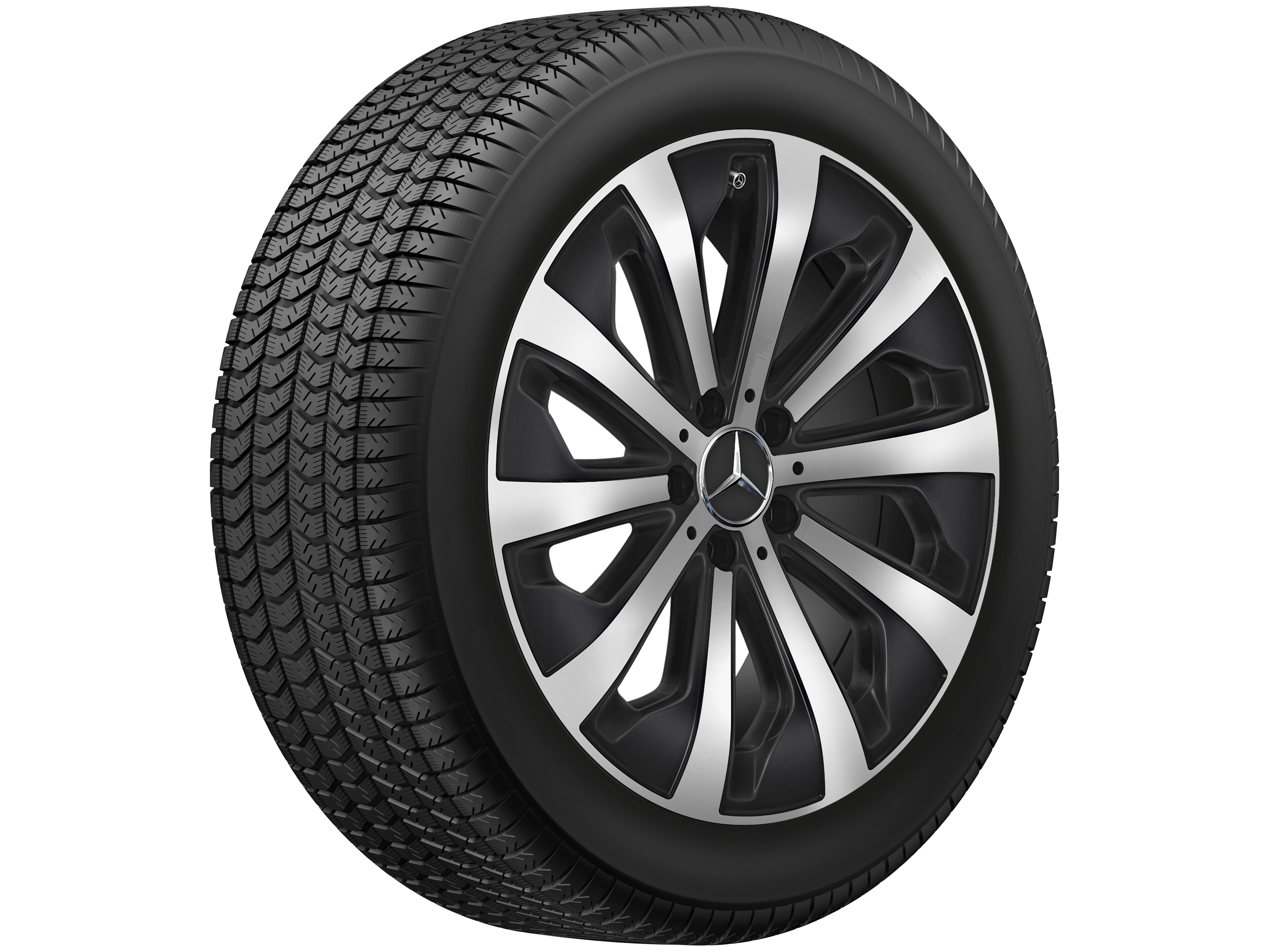 10-spoke wheel, Aero, 48.3 cm (19-inch), High-sheen finish - 7,5 J x 19 ET 53, matt black, high-sheen
