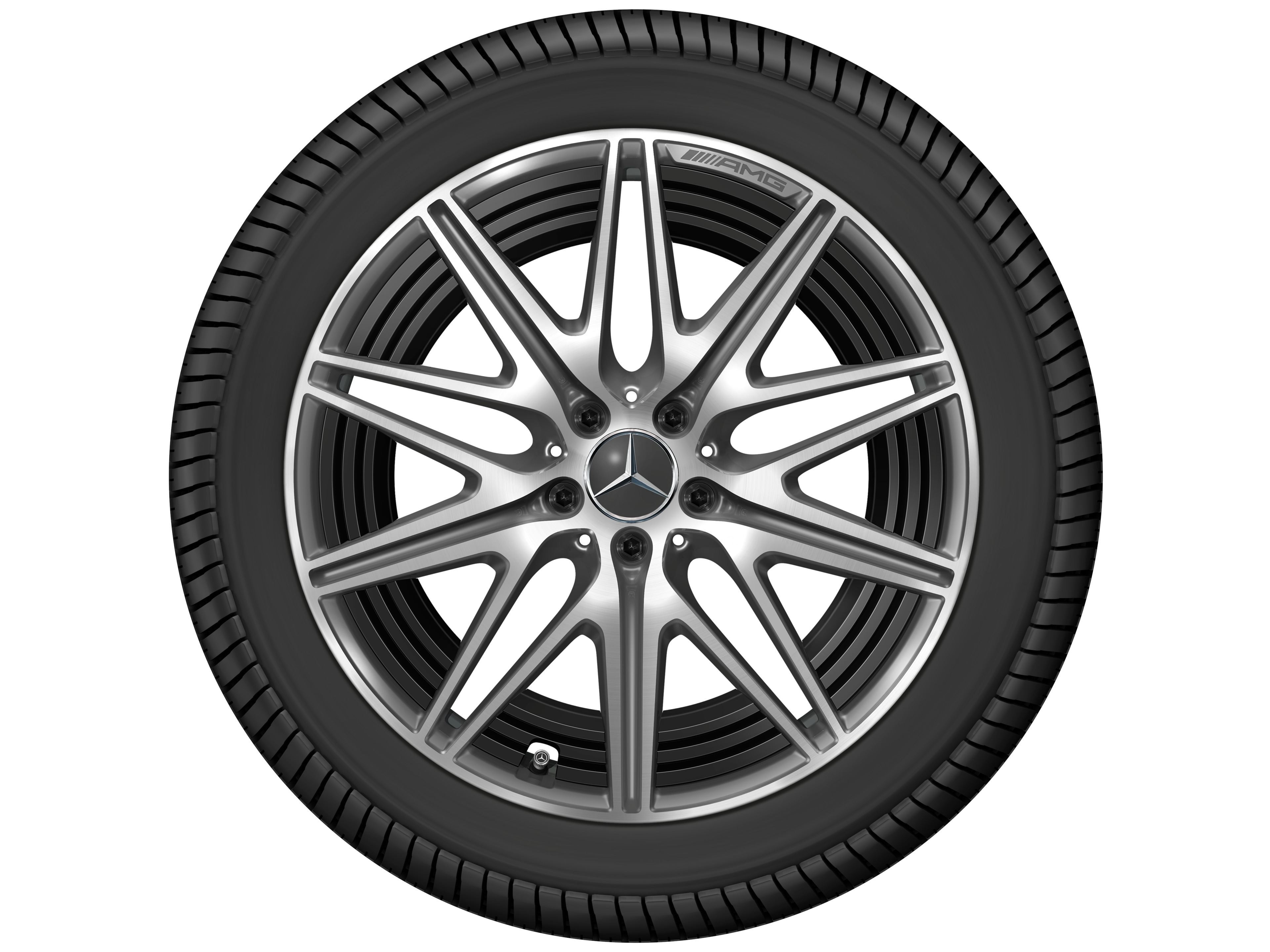AMG 10-spoke wheel, 50.8 cm (20-inch) - 9,5 J x 20 ET 32,1, tantalite grey, high-sheen