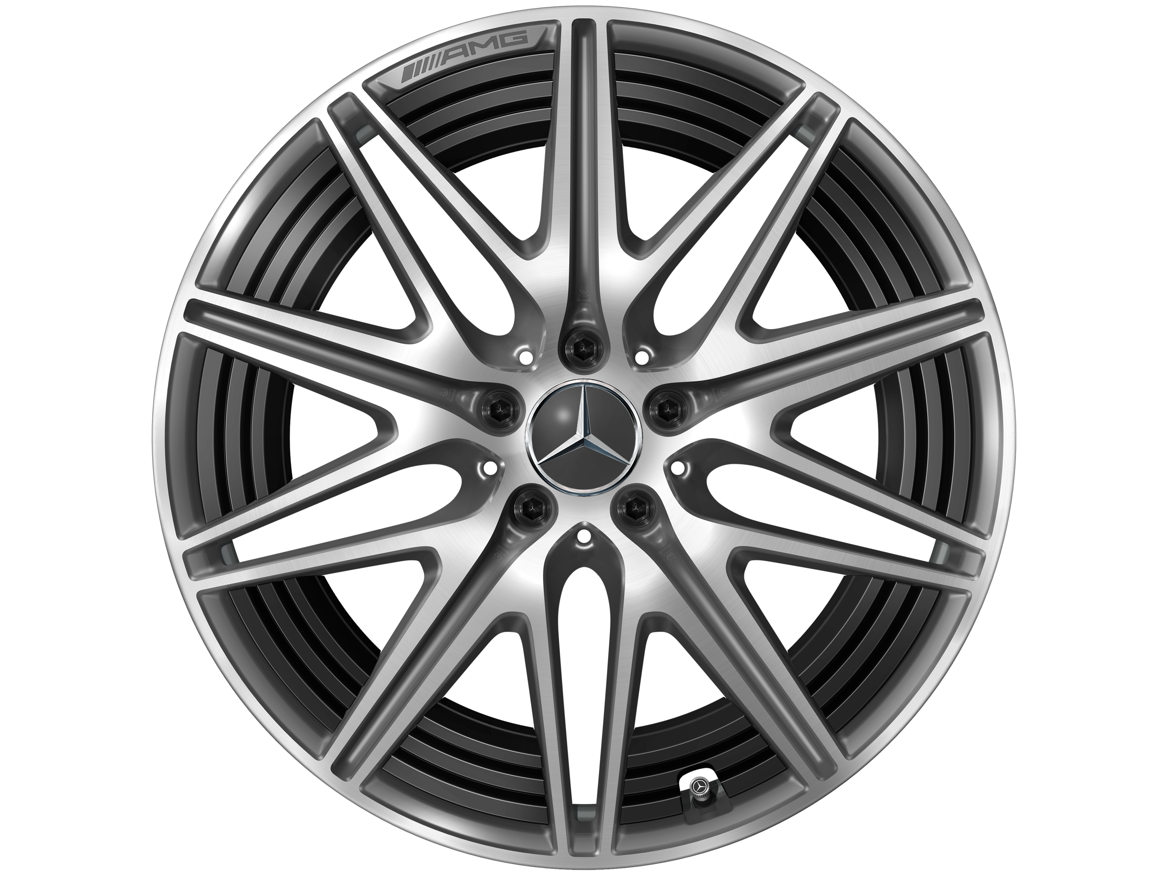 AMG 10-spoke wheel, 50.8 cm (20-inch) - 11 J x 20 ET 33, tantalite grey, high-sheen
