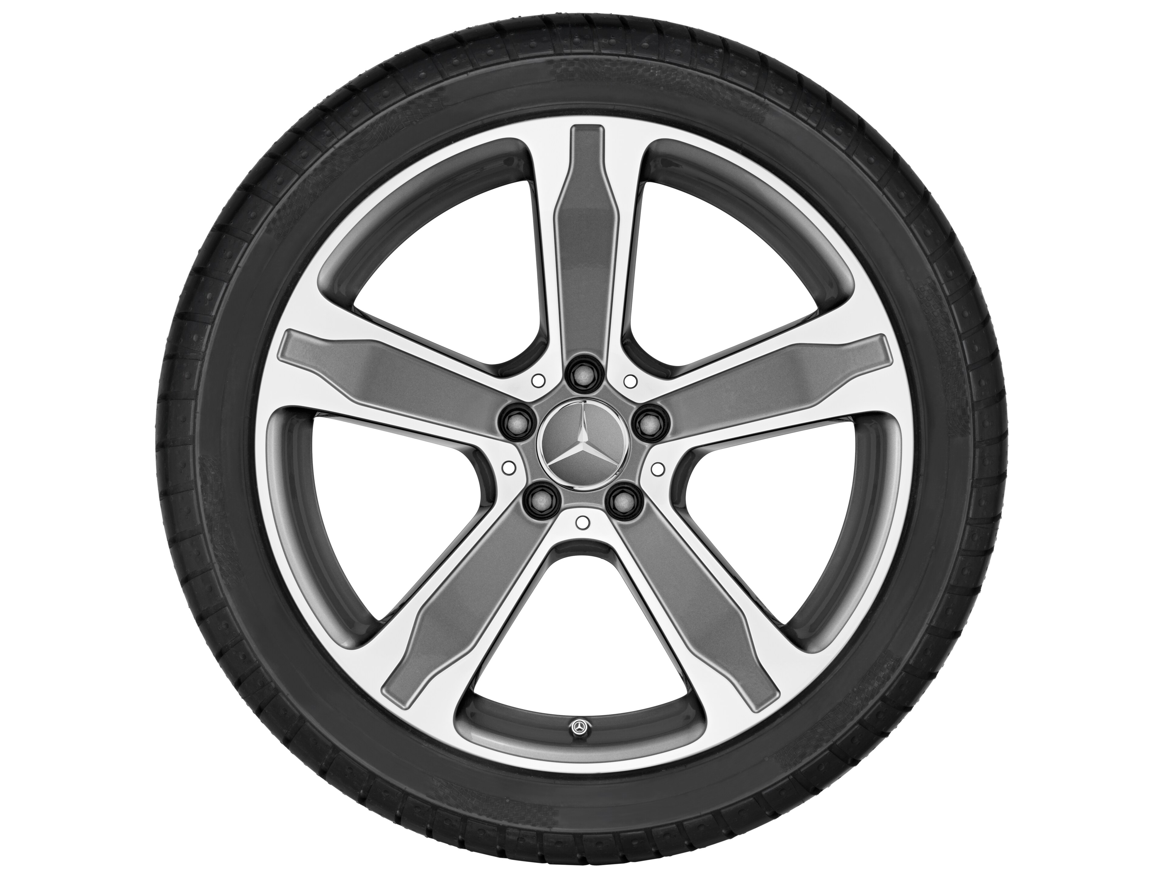 5-spoke wheel, 48.3 cm (19-inch), High-sheen finish - 8 J x 19 ET 43,5, tremolite metallic, high-sheen