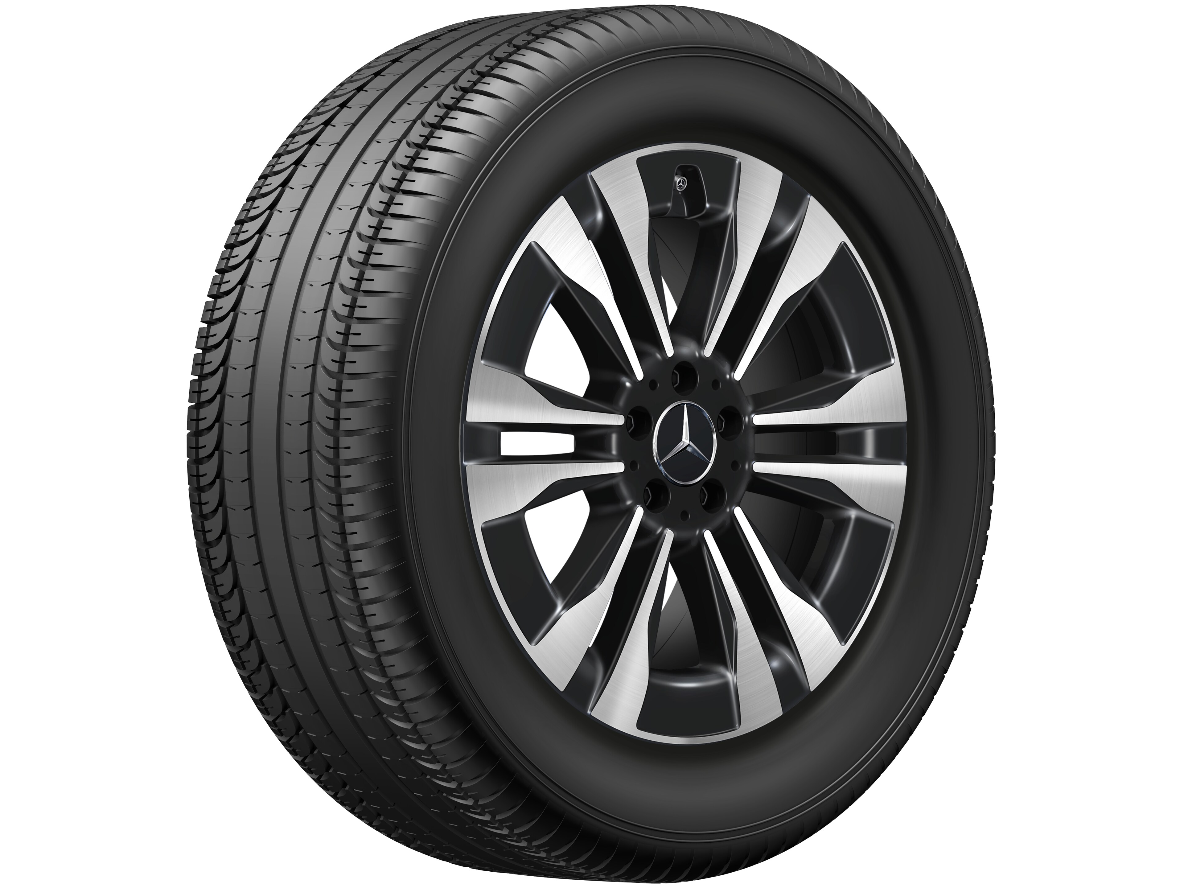 6-twin-spoke wheel, Aero, 48.3 cm (19-inch) - 8,5 J x 19 ET 62,5, black, high-sheen