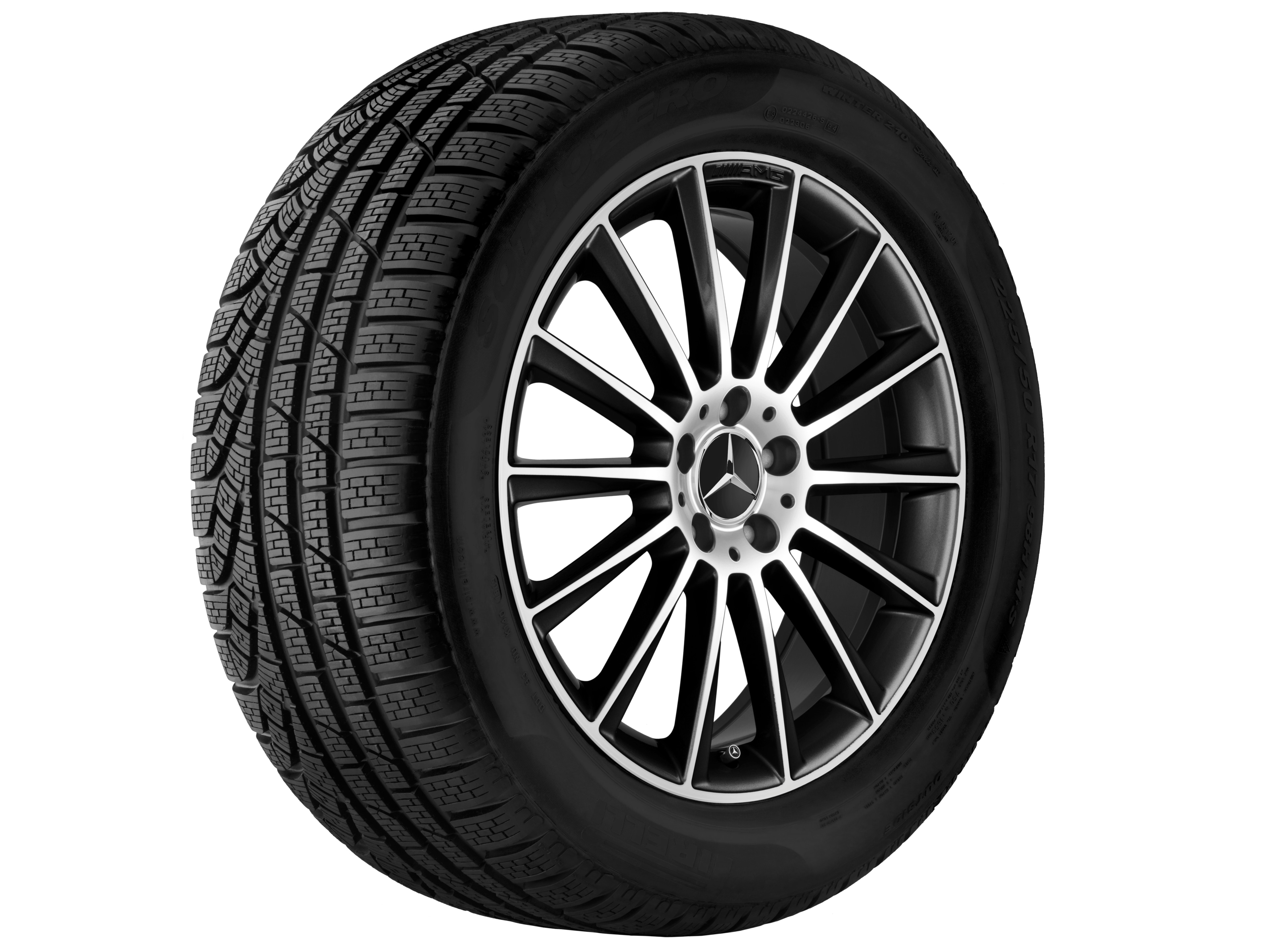 AMG multi-spoke wheel, 50.8 cm (20-inch) - 9,5 J x 20 ET 22, black, high-sheen
