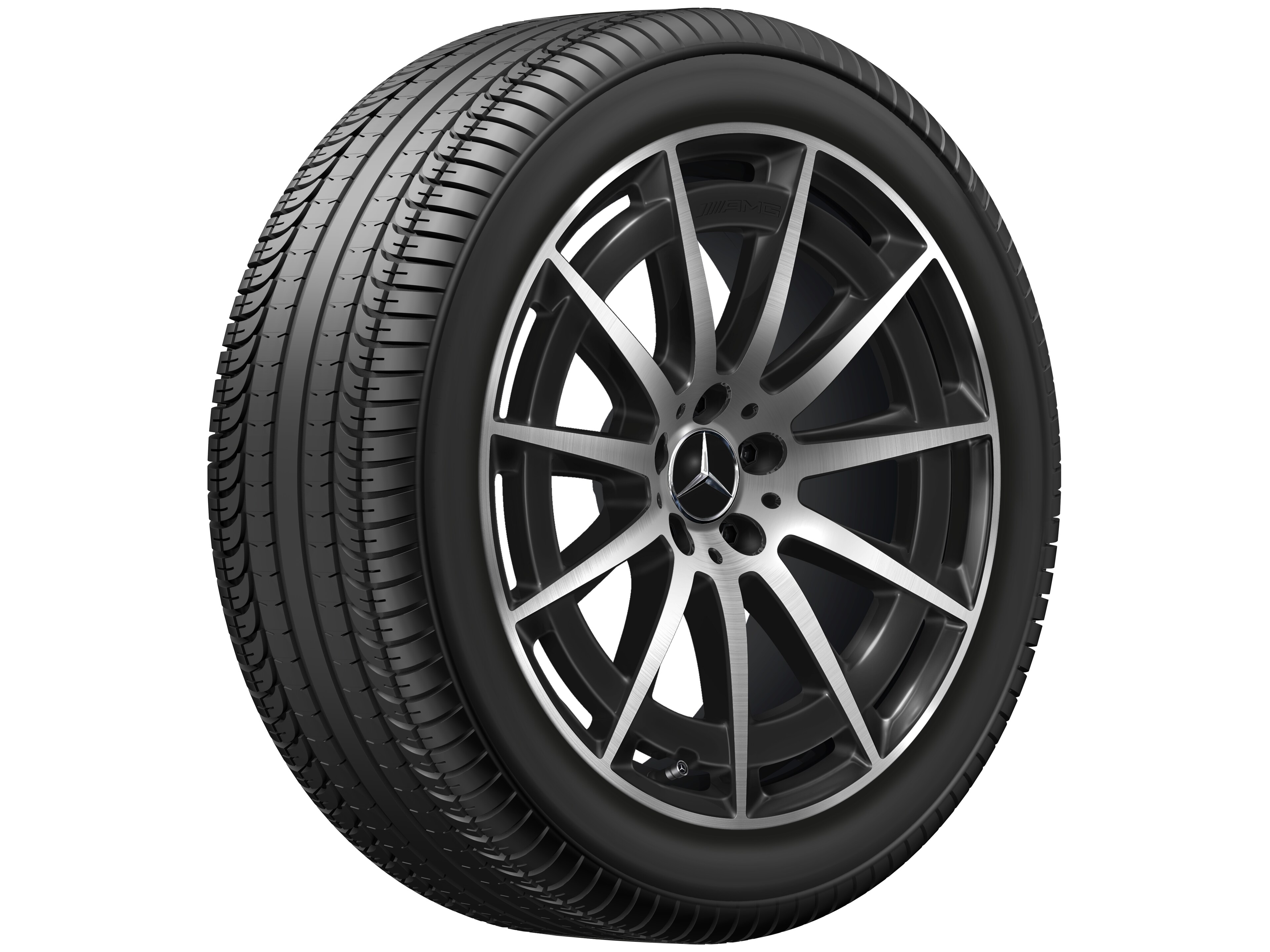 AMG multi-spoke wheel, 50.8 cm (20-inch) - 8,5 J x 20 ET 30, black, high-sheen