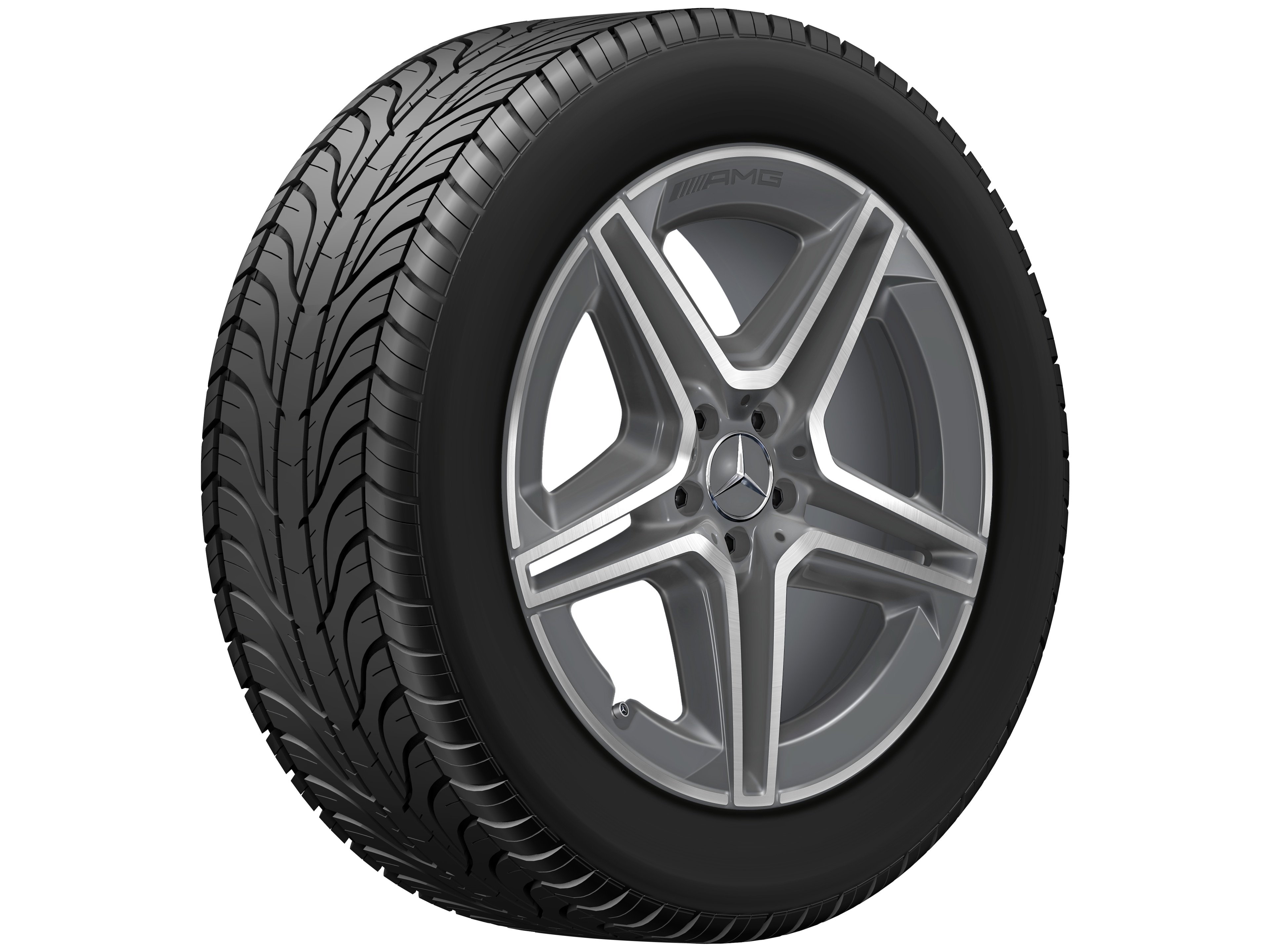 AMG 5-twin-spoke wheel, 50.8 cm (20-inch) - 9 J x 20 ET 57, tremolite metallic, high-sheen