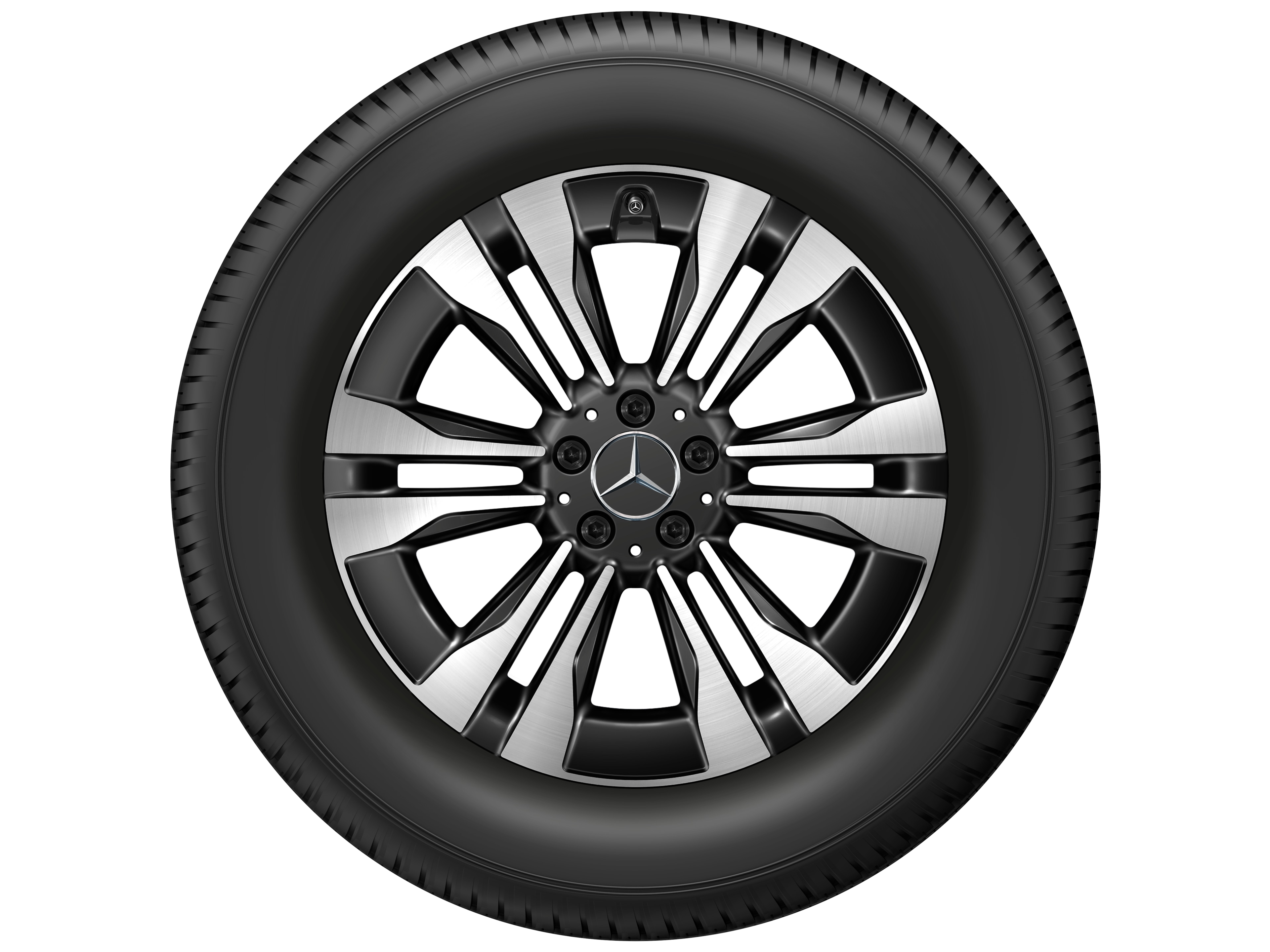 6-twin-spoke wheel, Aero, 48.3 cm (19-inch) - 8,5 J x 19 ET 62,5, black, high-sheen