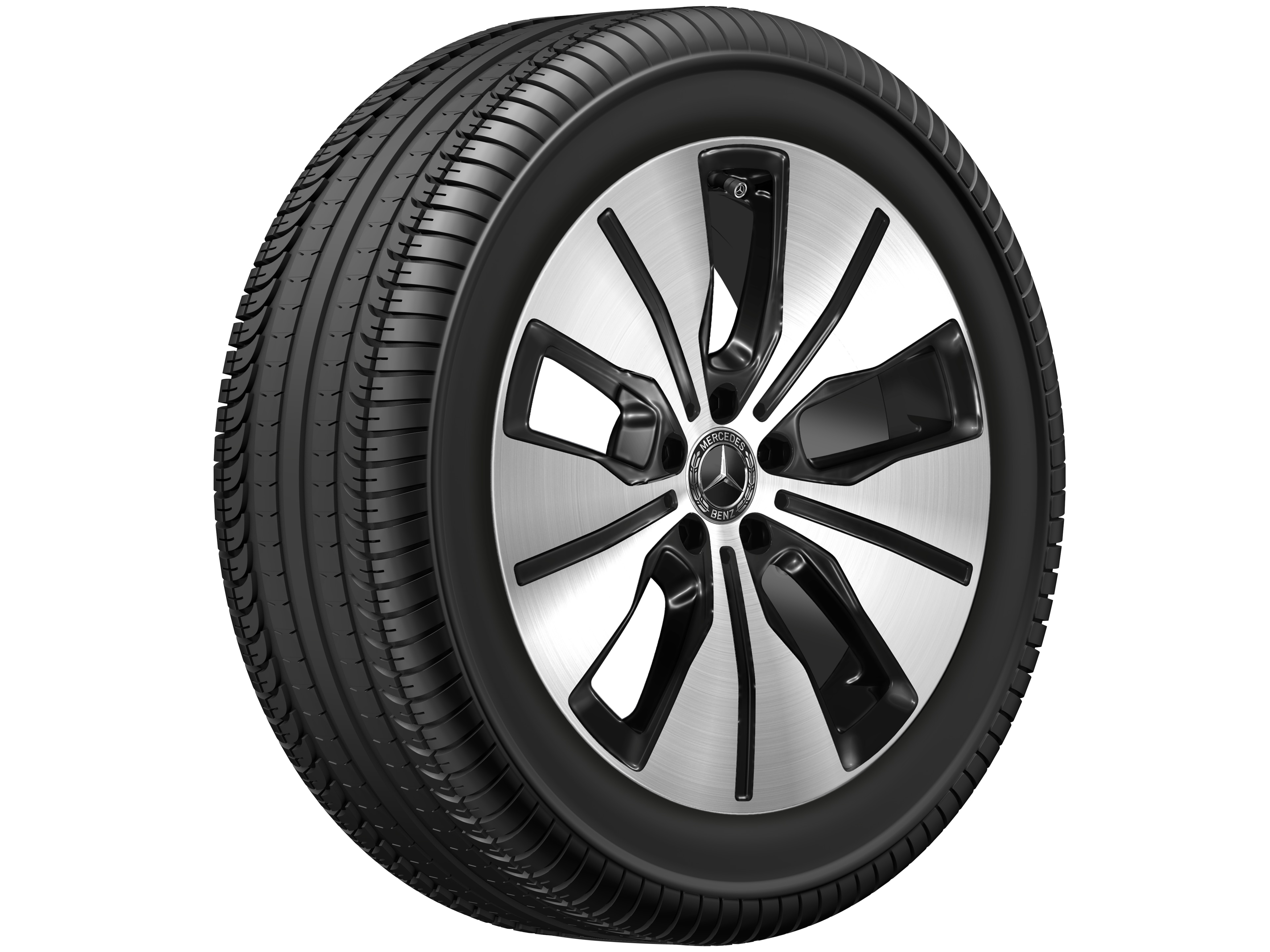 5-spoke wheel, Aero, 48.3 cm (19-inch), High-sheen finish - 8 J x 19 ET 34, black, high-sheen