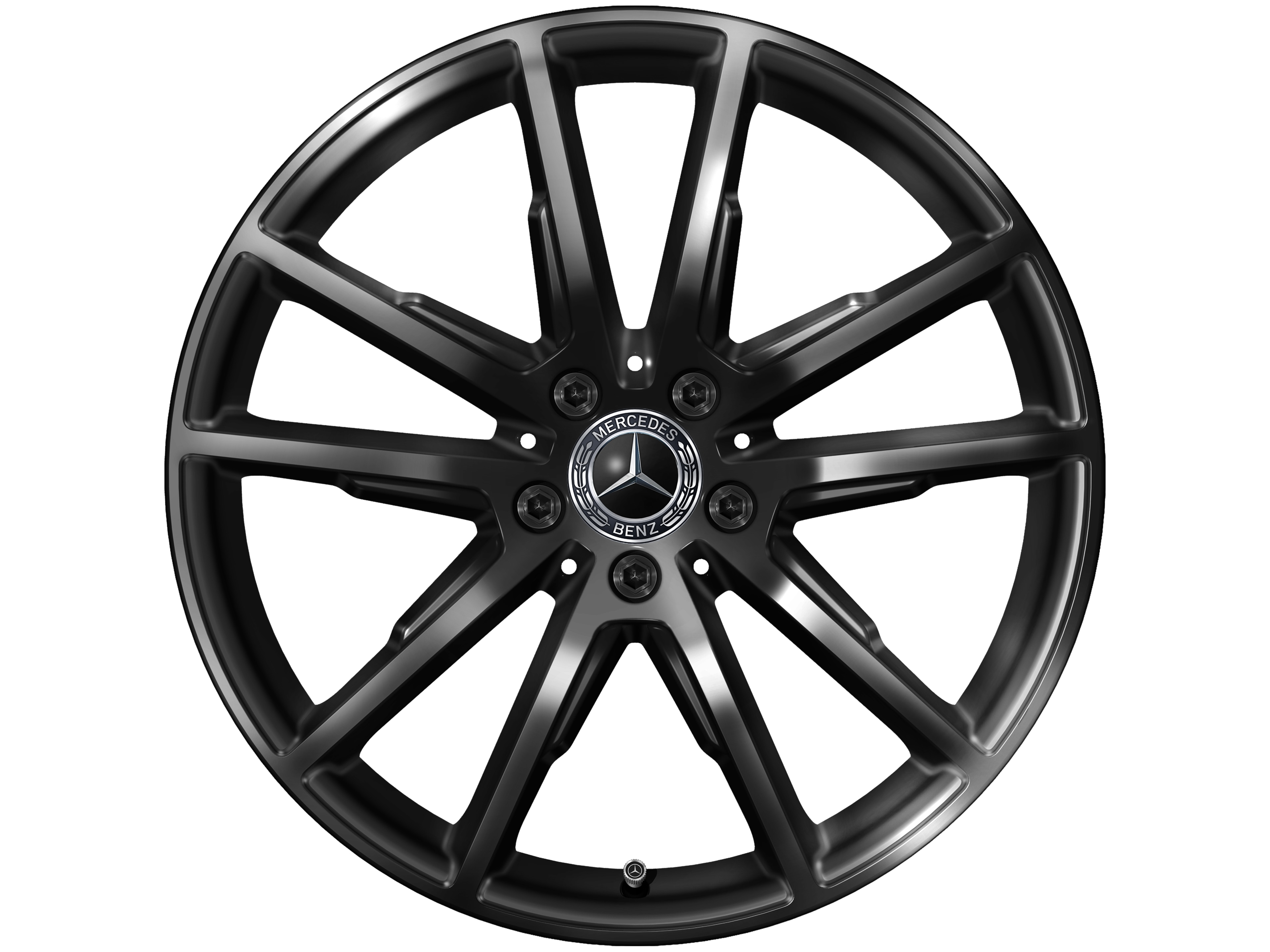 5-twin-spoke wheel, 48.3 cm (19-inch) - 8 J x 19 ET 36, black, painted