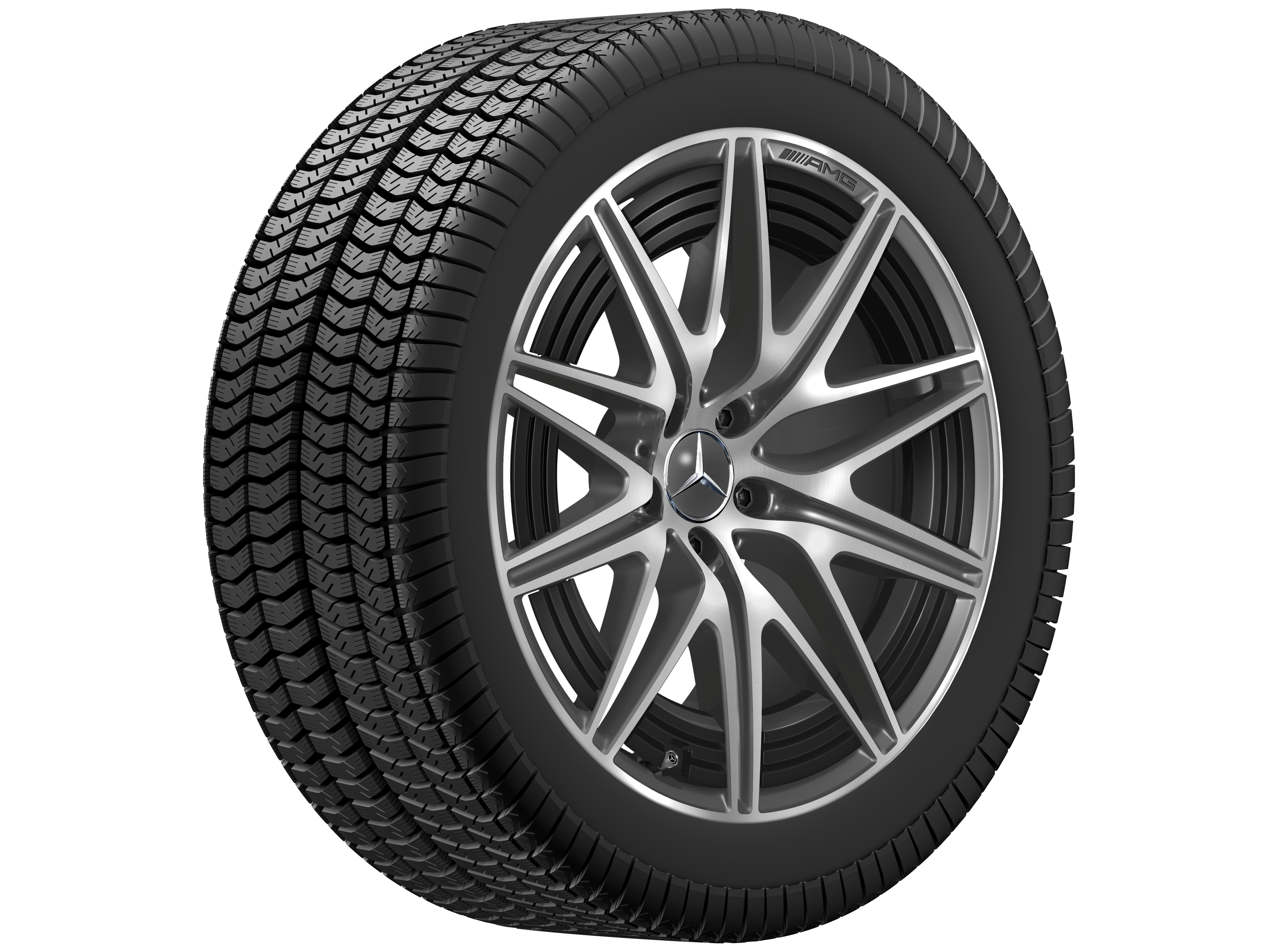 AMG 10-spoke wheel, 50.8 cm (20-inch) - 10 J x 20 ET 24, tantalite grey, high-sheen