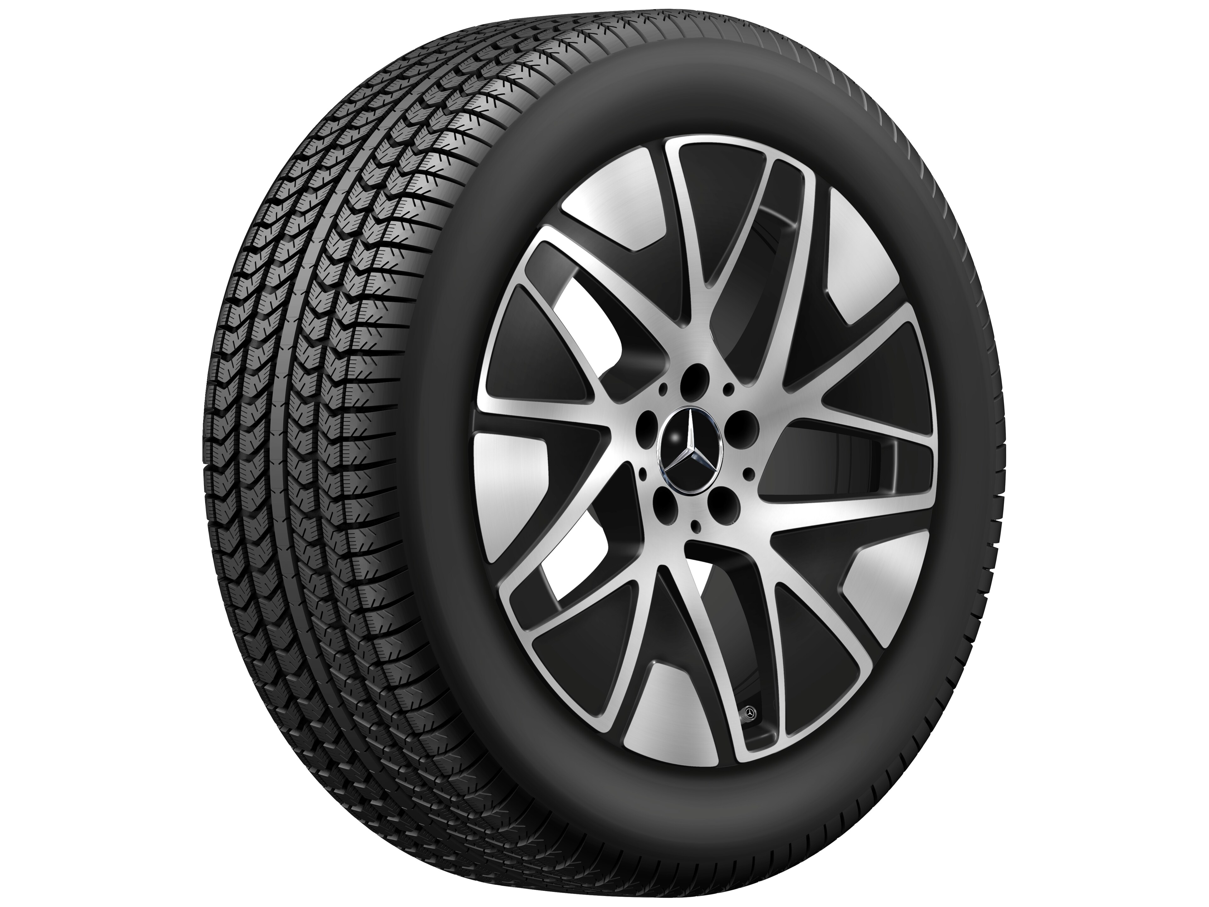 5-triple-spoke wheel, Aero, 48.3 cm (19-inch) - 9 J x 19 ET 60,2, black, high-sheen
