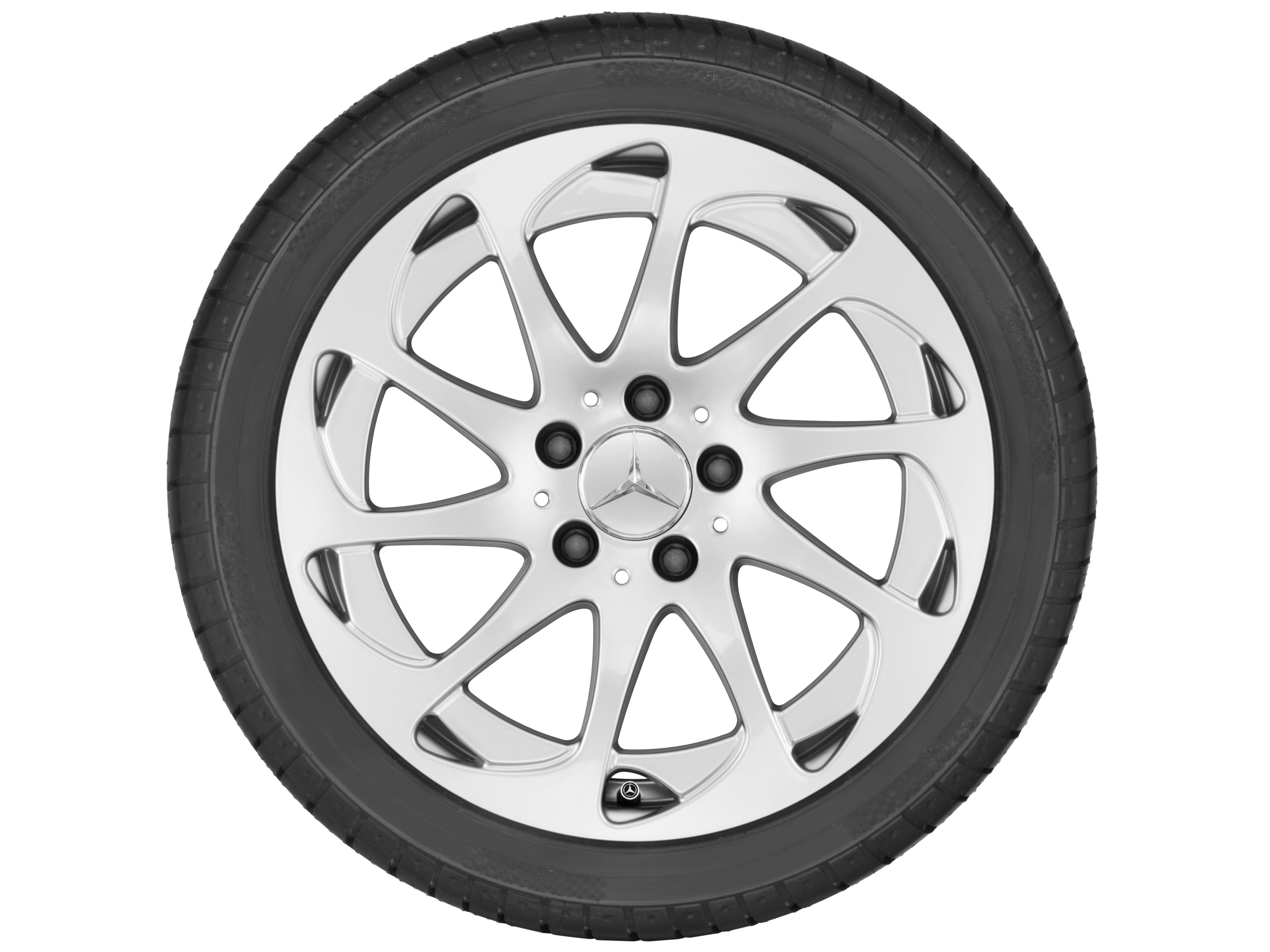 10-spoke wheel, 43.2 cm (17-inch) - 8 J x 17 ET 30, titanium silver, painted