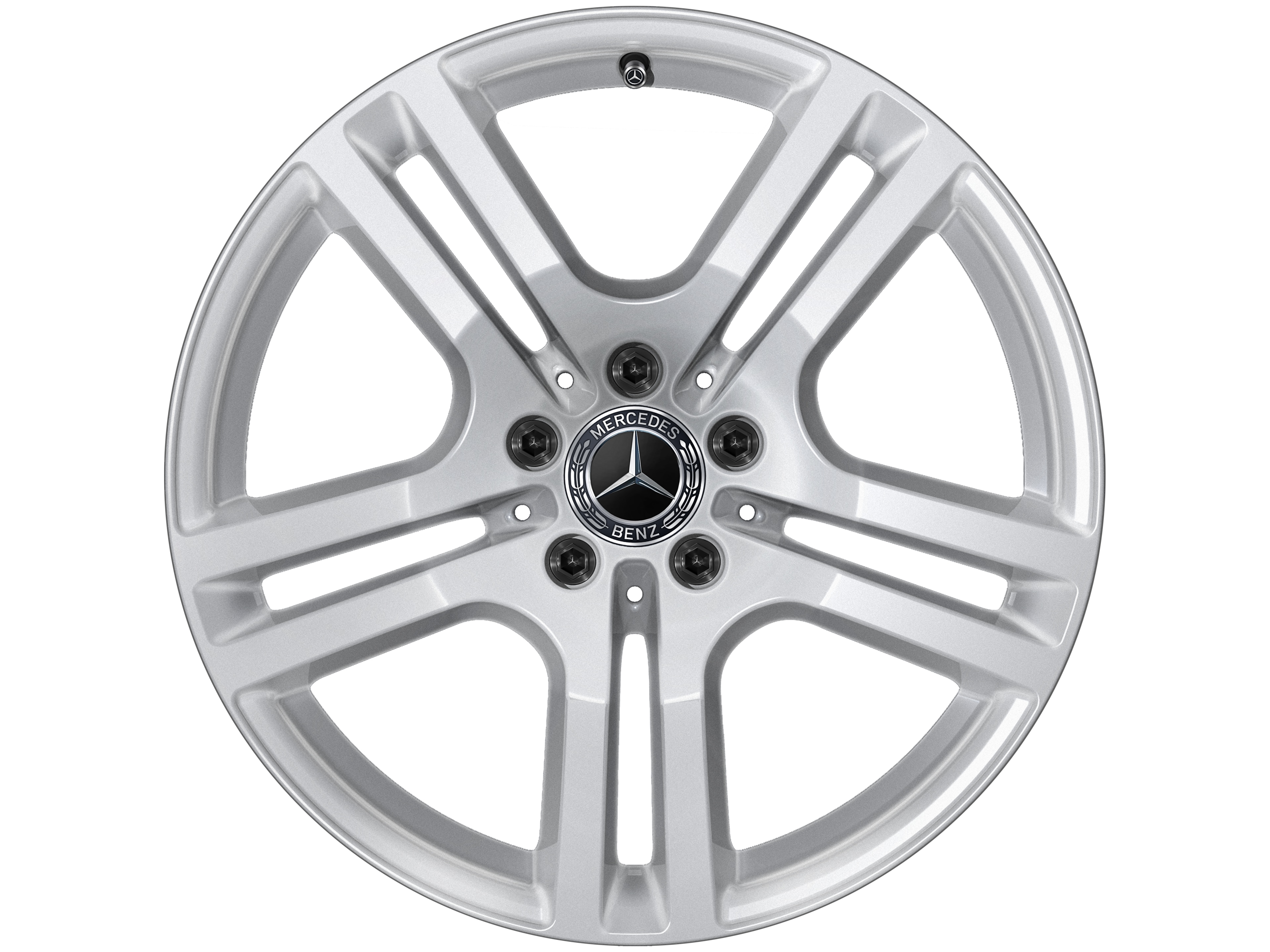 5-twin-spoke wheel, Aero, 45.7 cm (18-inch) - 7,5 J x 18 ET 53, vanadium silver, painted