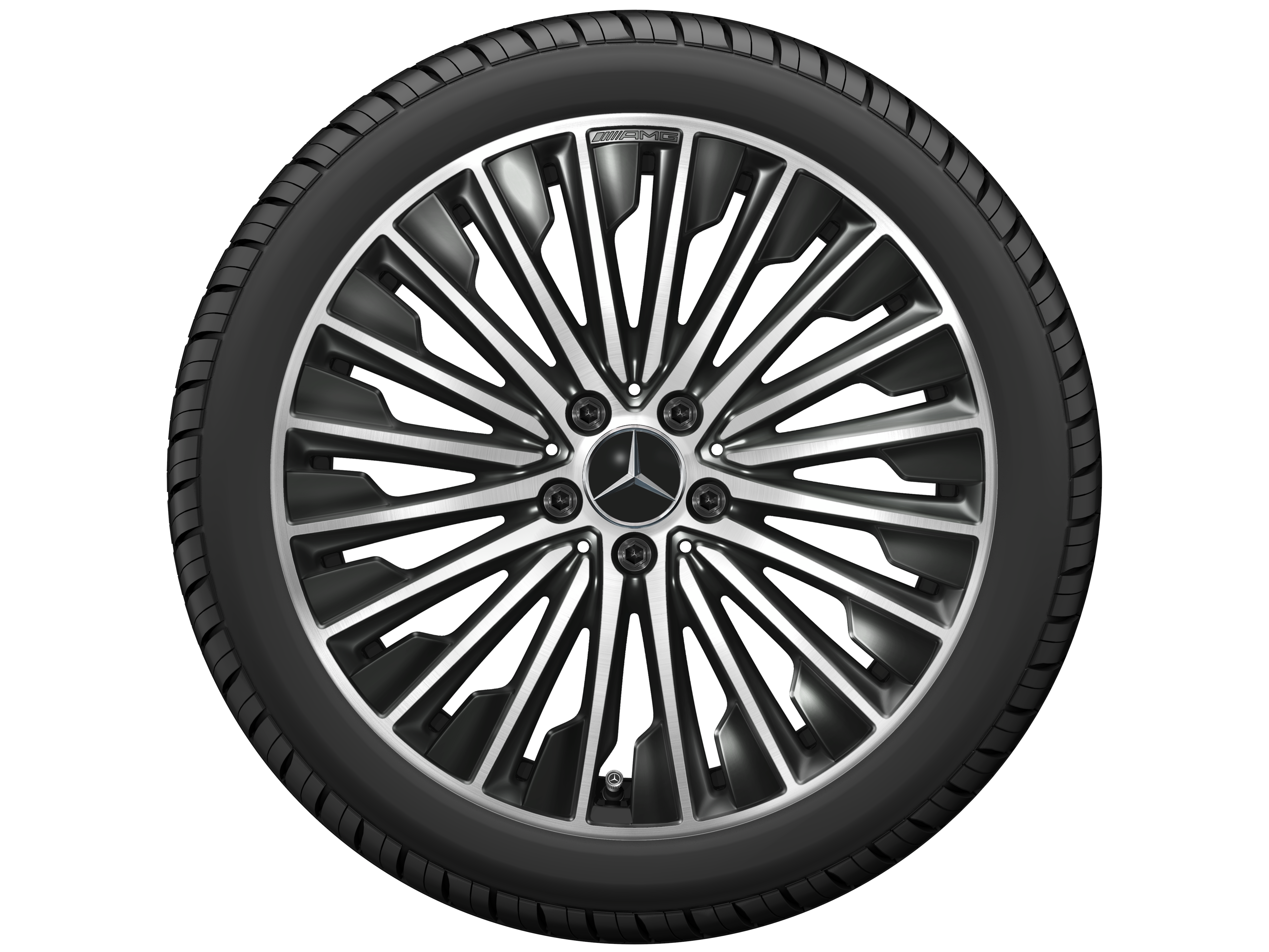 AMG multi-spoke wheel, 48.3 cm (19-inch) - 8 J x 19 ET 45,1, black, high-sheen