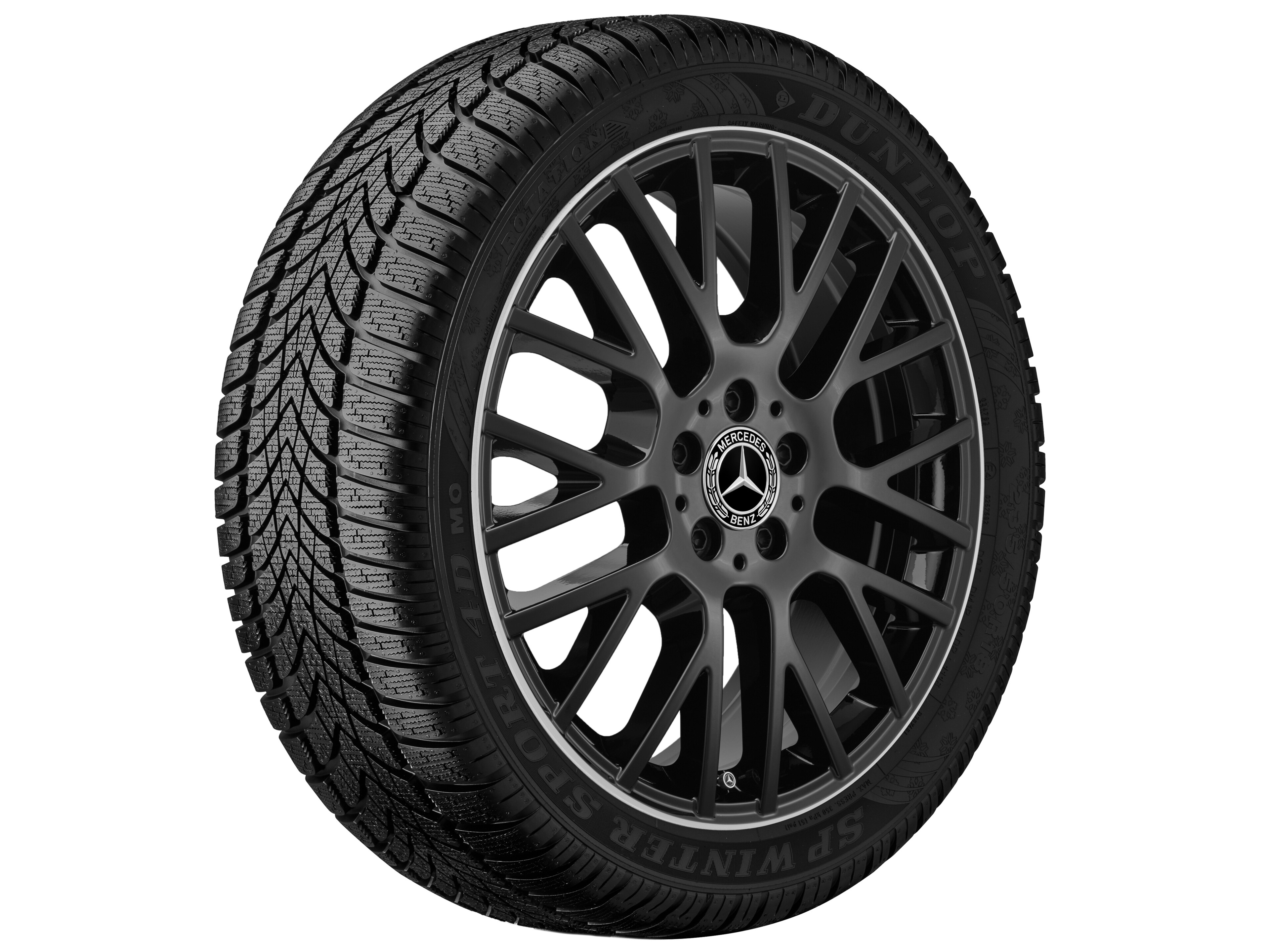 Y-spoke wheel, 48.3 cm (19-inch), High-sheen rim flange - 8 J x 19 ET 61, black, high-sheen