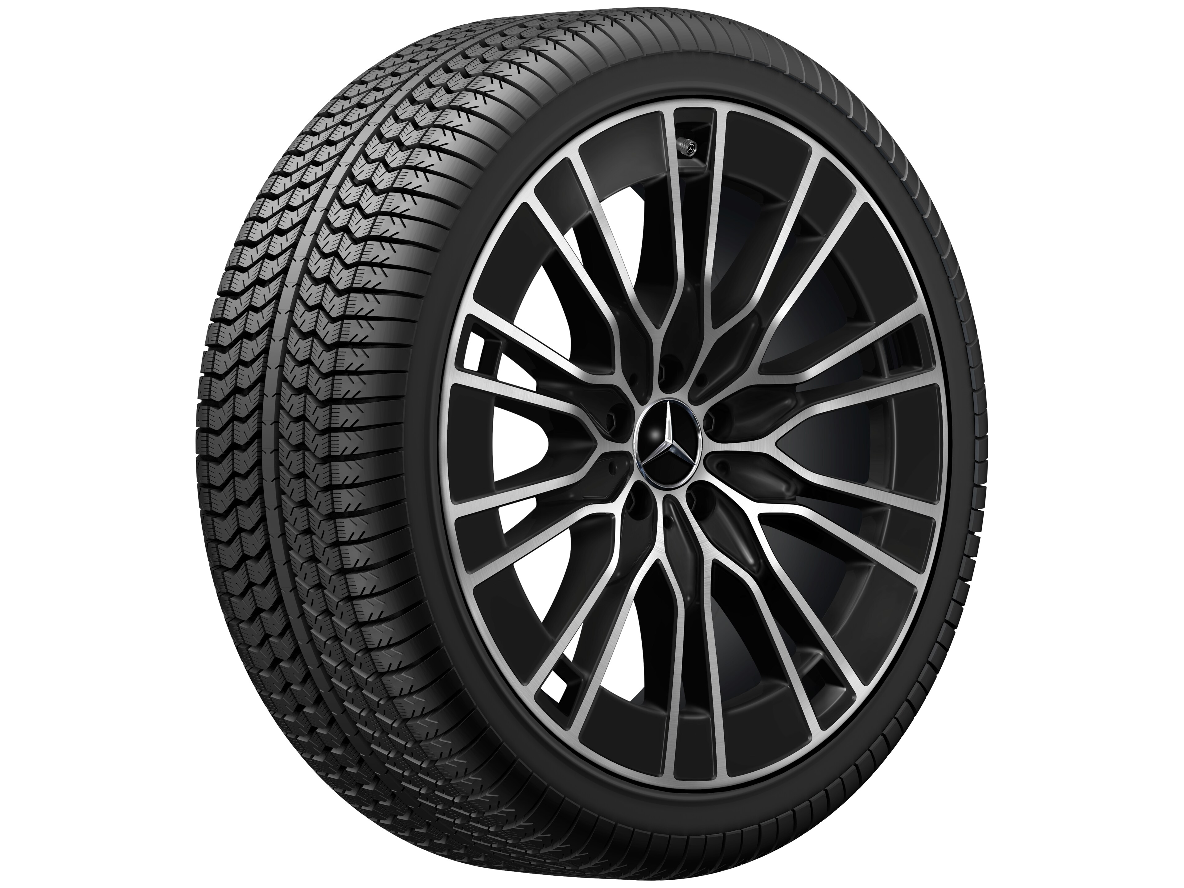 10-twin-spoke wheel, Aero, 50.8 cm (20-inch), High-sheen finish - 9,5 J x 20 ET 51, black, high-sheen