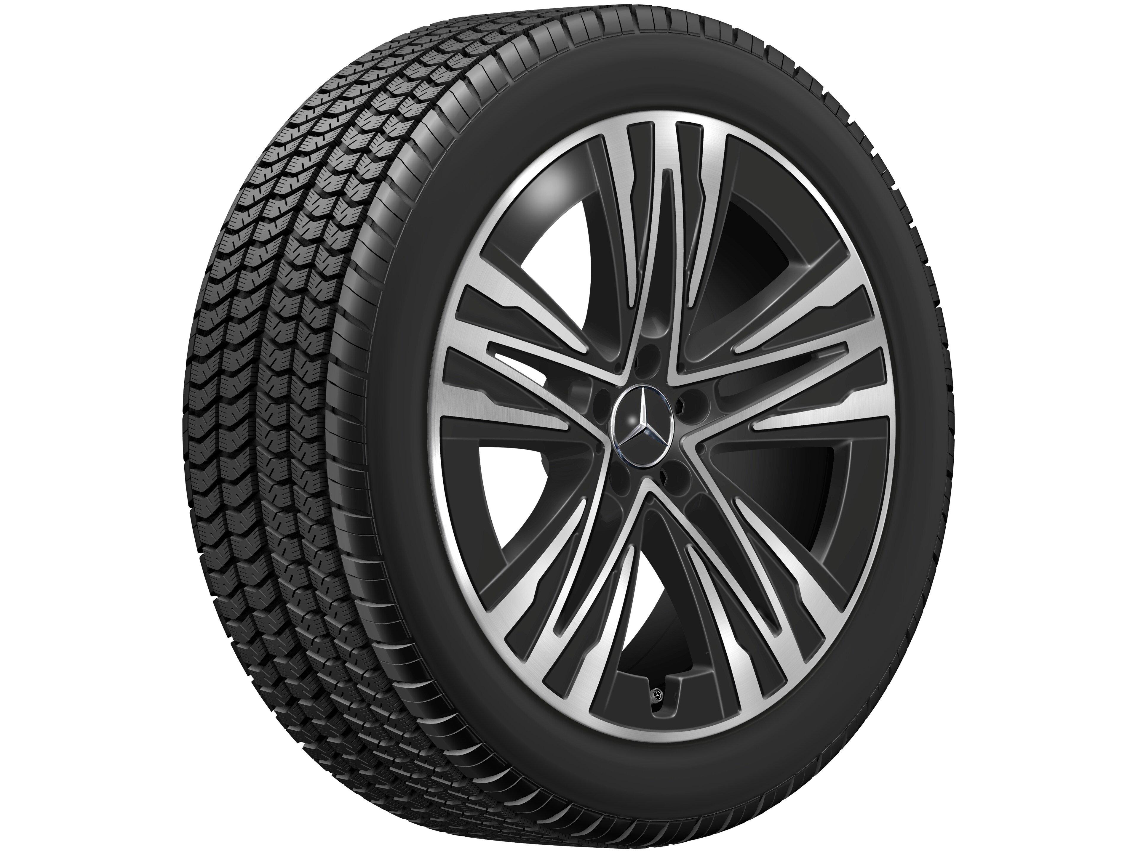 5-hole wheel, Aero, 50.8 cm (20-inch) - 8 J x 20 ET 32,7, black, high-sheen
