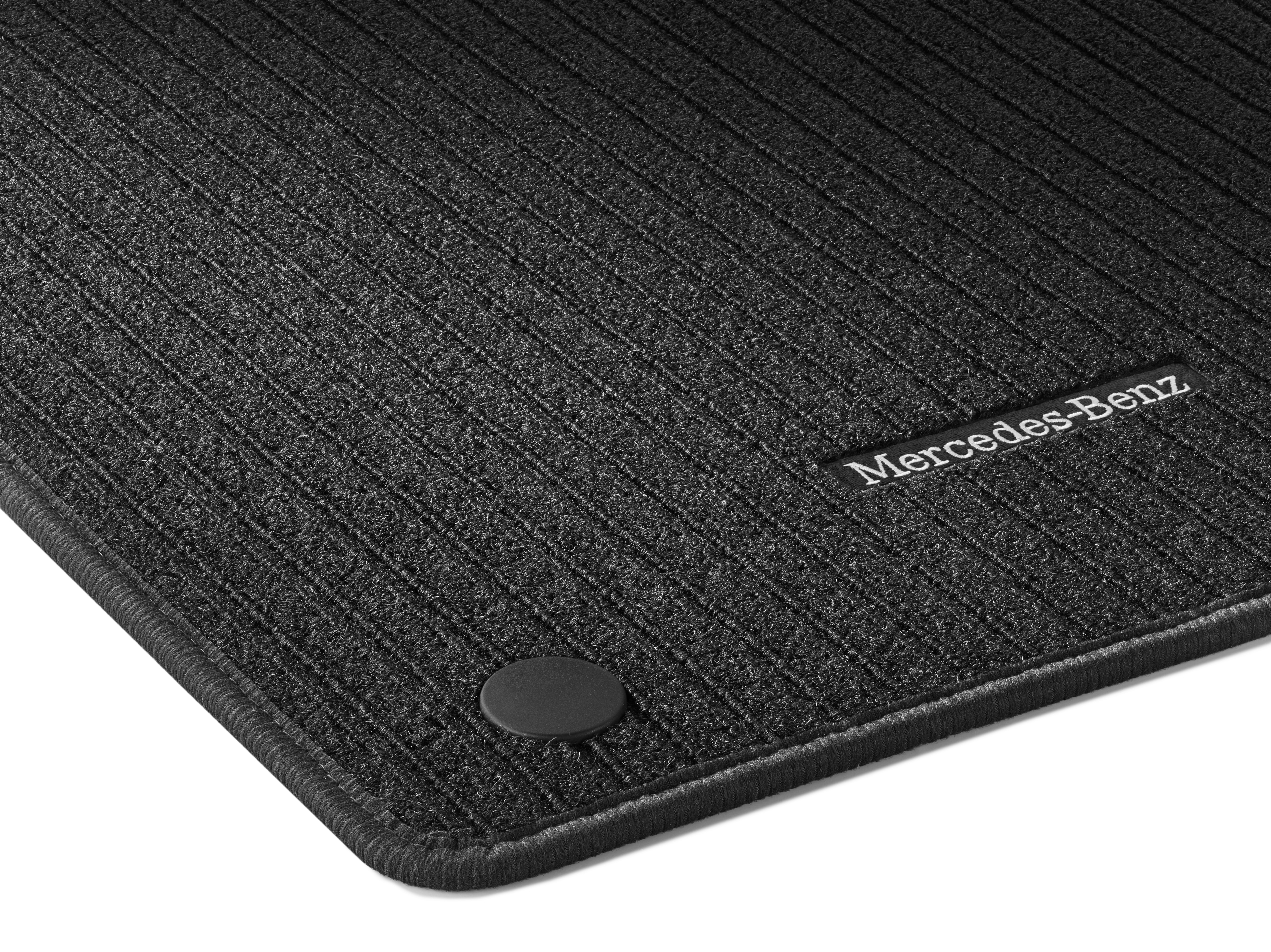 Ribbed mats, CLASSIC, Driver/front passenger's mat, Set of 2, with H00 - LHD, black