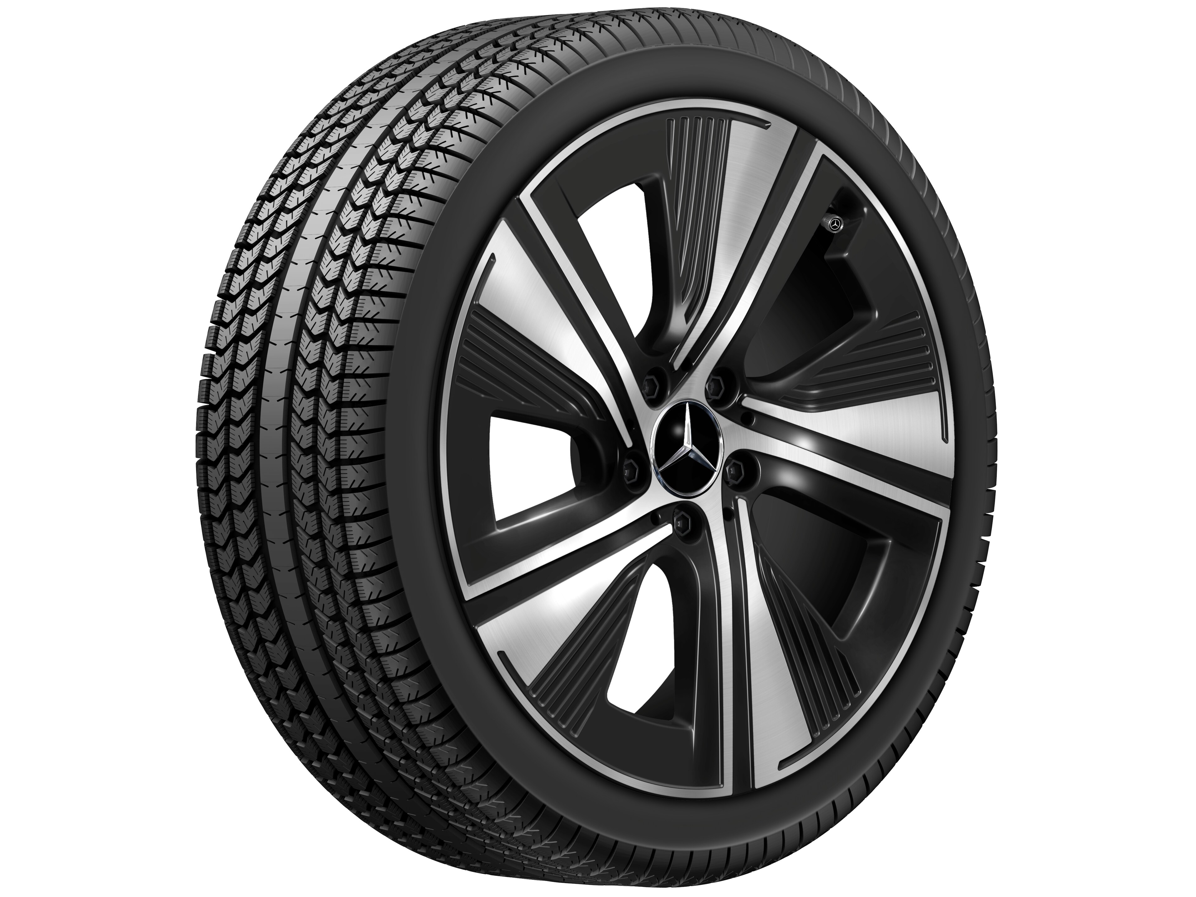 5-hole wheel, Aero, 48.3 cm (19-inch) - 9 J x 19 ET 66, black, high-sheen