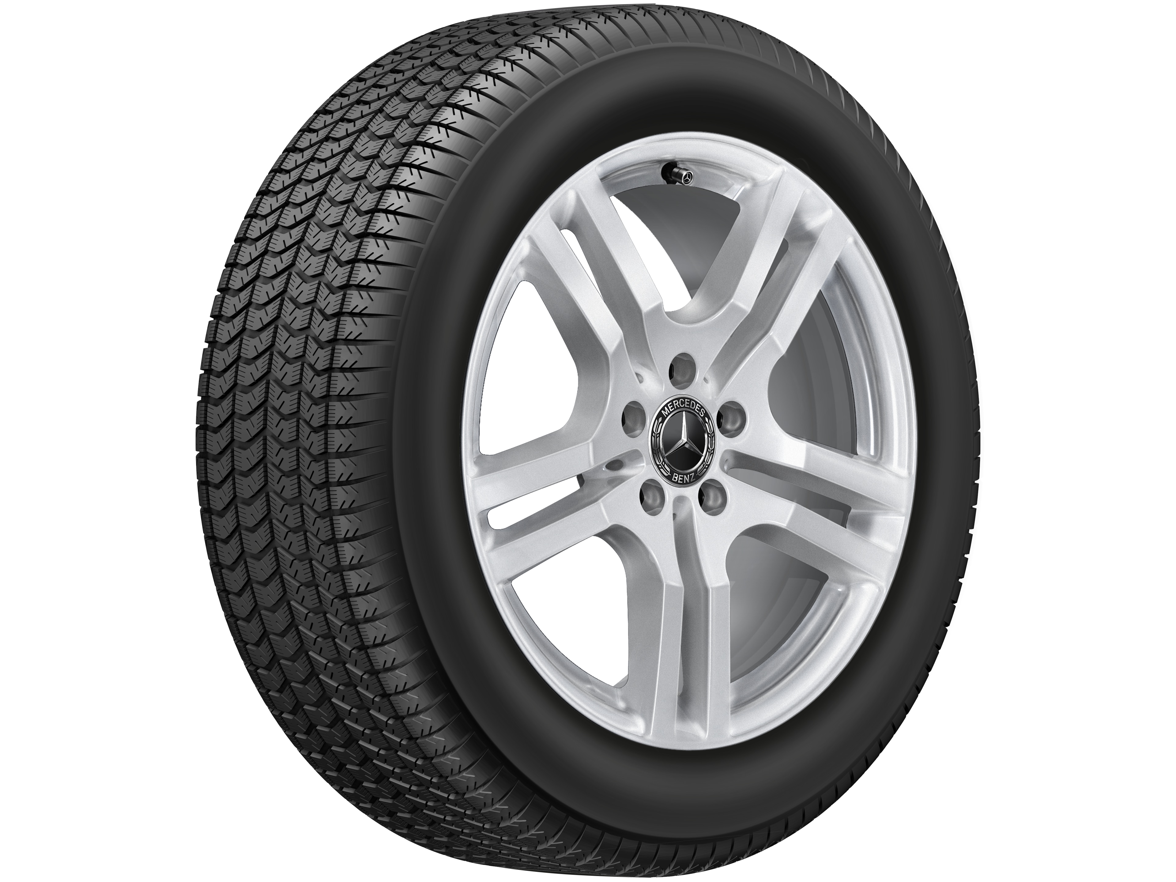 5-twin-spoke wheel, Aero, 45.7 cm (18-inch) - 7,5 J x 18 ET 53, vanadium silver, painted