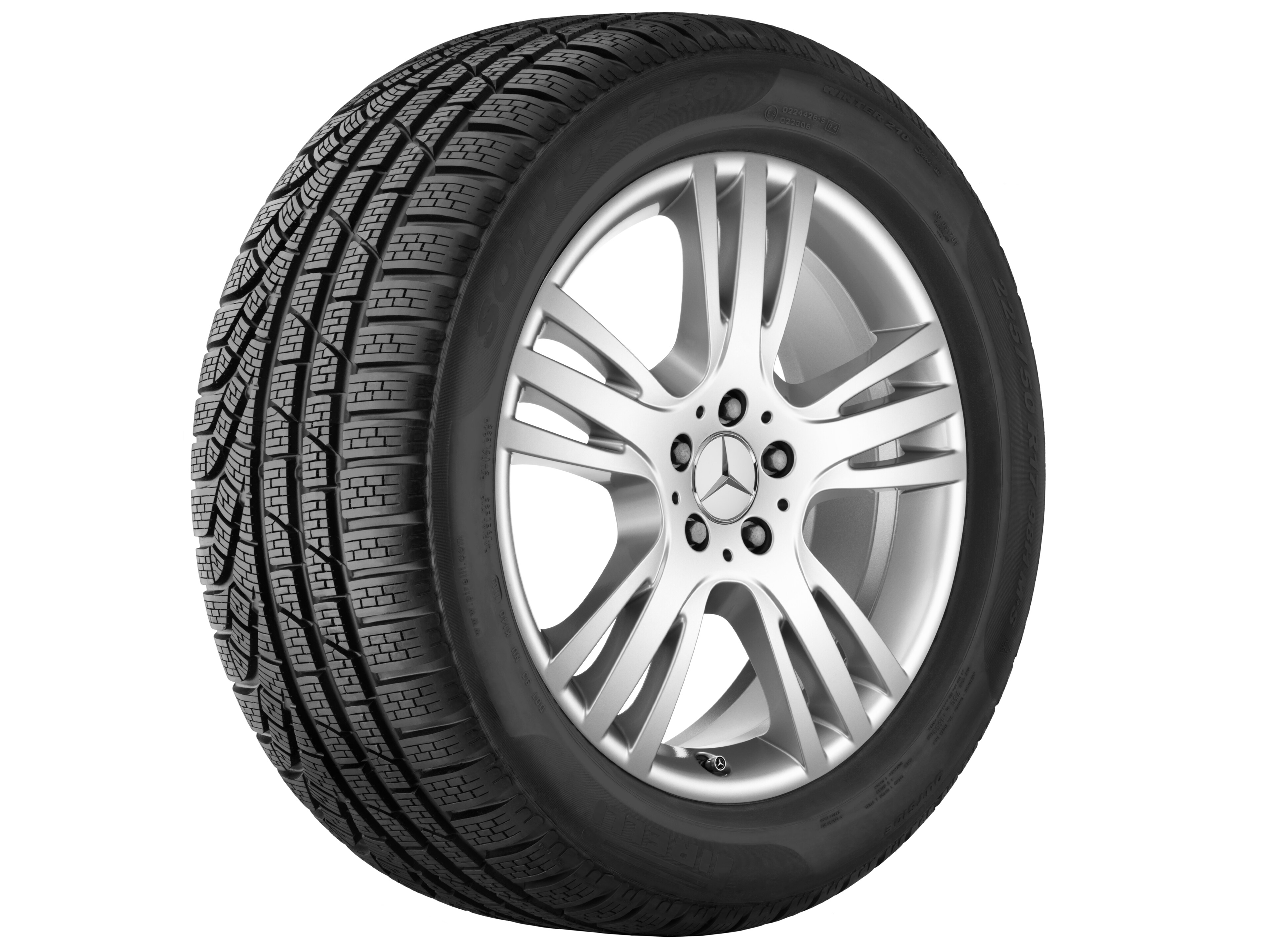 5-triple-spoke wheel, 48.3 cm (19-inch) - 7,5 J x 19 ET 47, titanium silver, painted