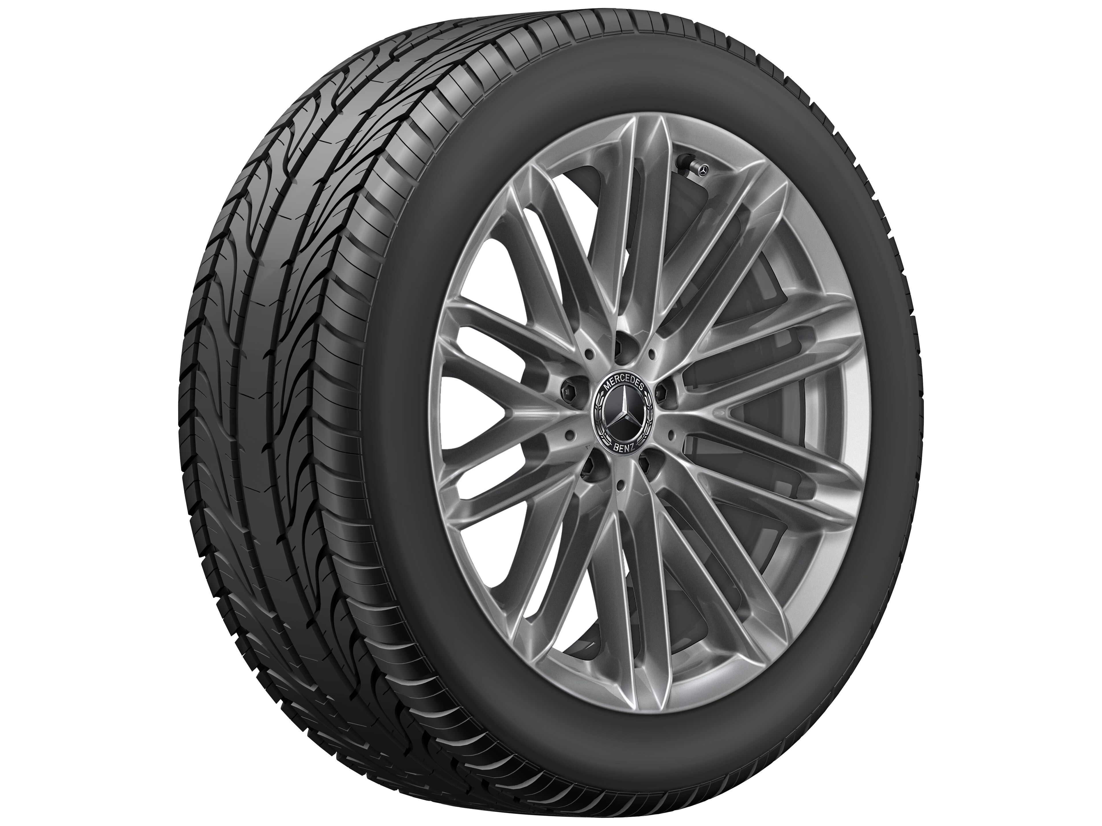 10-twin-spoke wheel, 48.3 cm (19-inch) - 10 J x 19 ET 48,1, thulium silver, painted