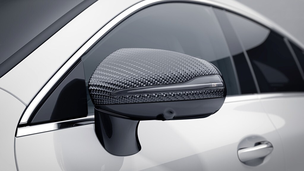 AMG outside mirror cover - Carbon-fibre, black, LHD