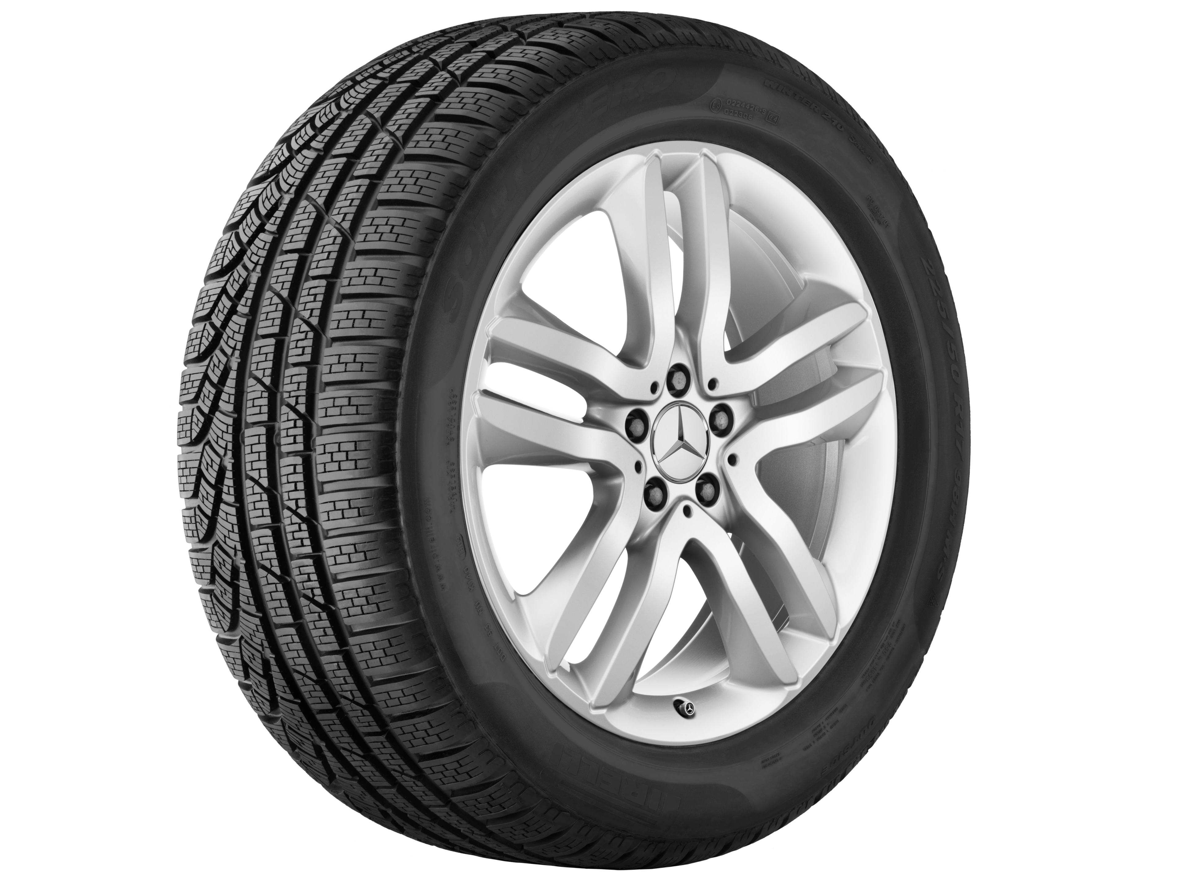 5-twin-spoke wheel, 50.8 cm (20-inch) - 8,5 J x 20 ET 62, titanium silver, painted