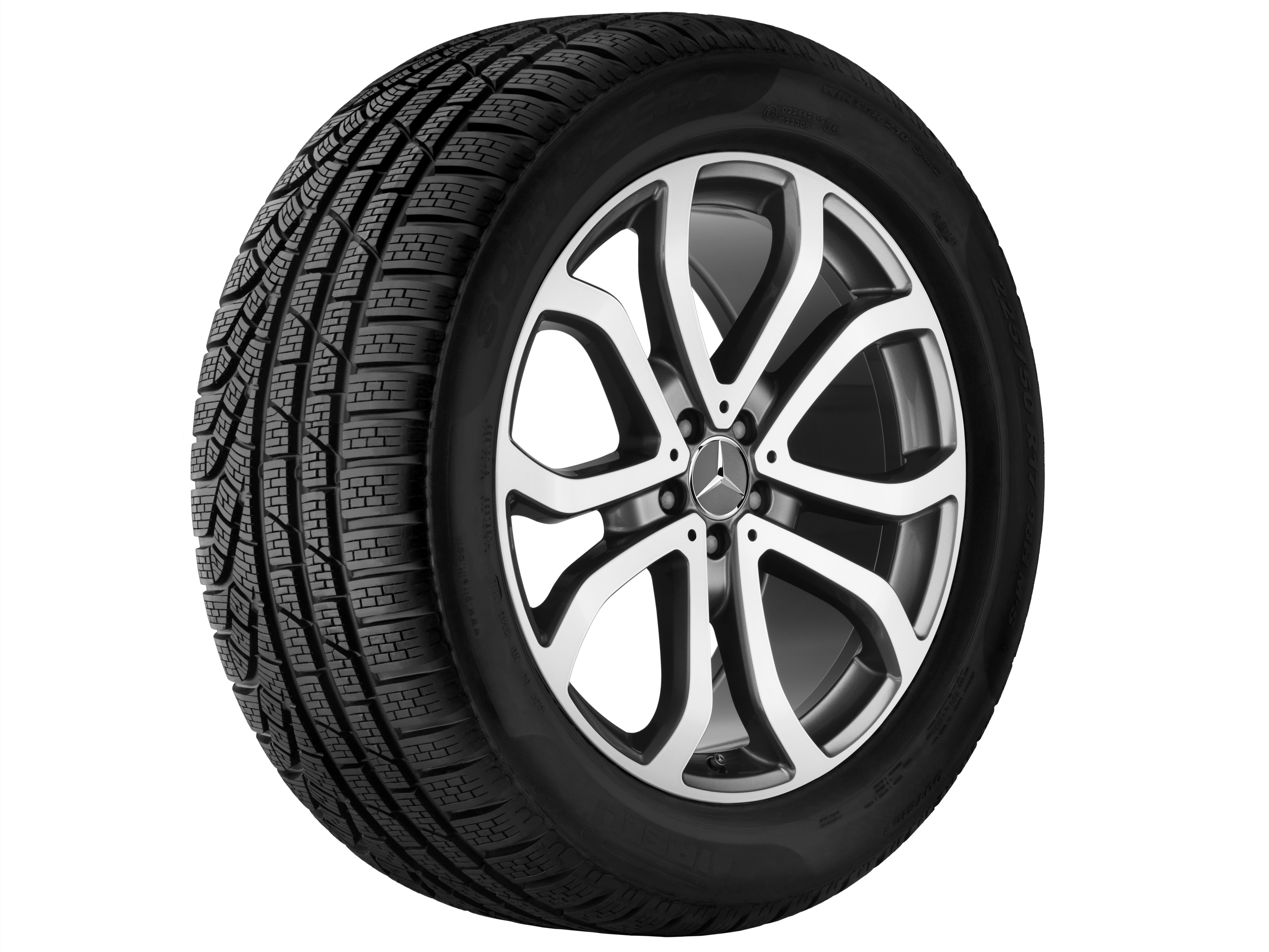 5-twin-spoke wheel, 48.3 cm (19-inch) - 8,5 J x 19 ET 59, himalaya grey, high-sheen