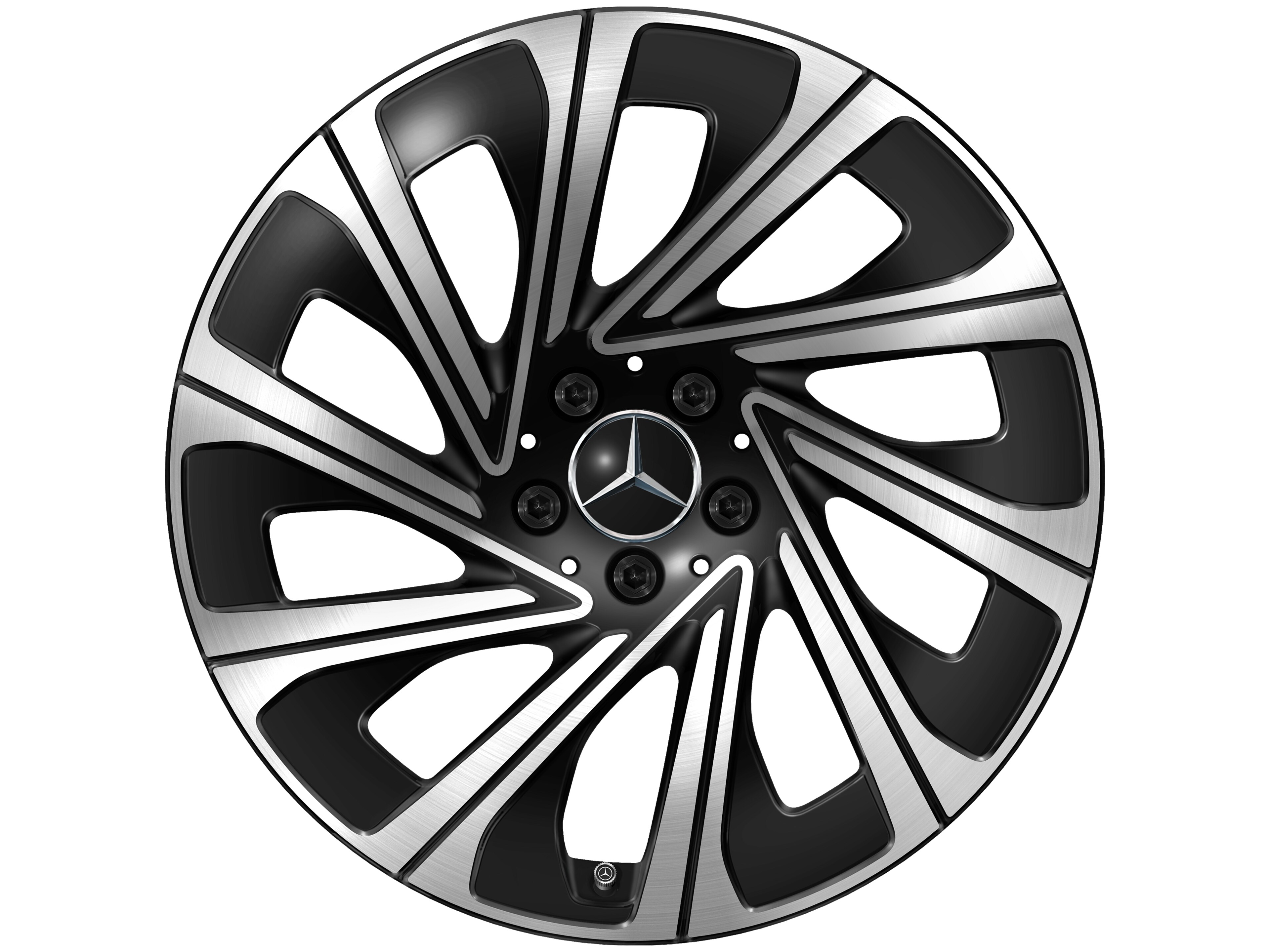 10-spoke wheel, Aero, 48.3 cm (19-inch) - 9,5 J x 19 ET 51, black, high-sheen