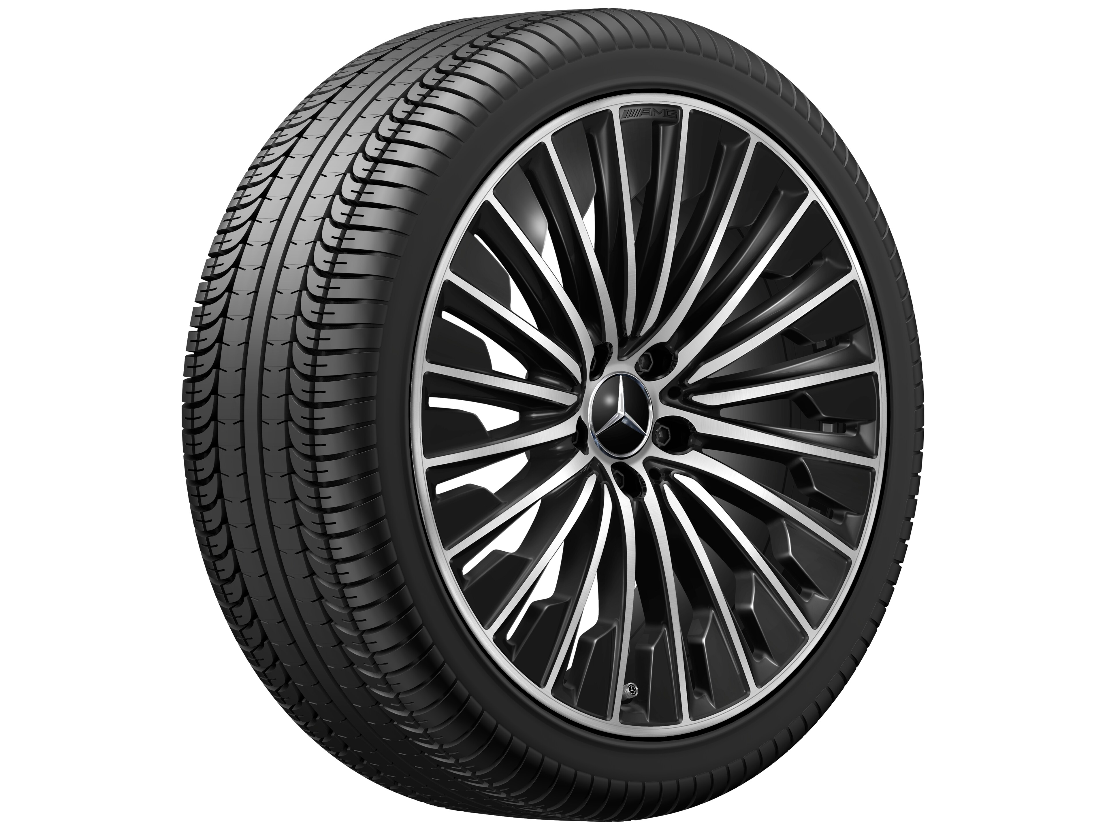 AMG multi-spoke wheel, 50.8 cm (20-inch) - 8,5 J x 20 ET 35,5, black, high-sheen