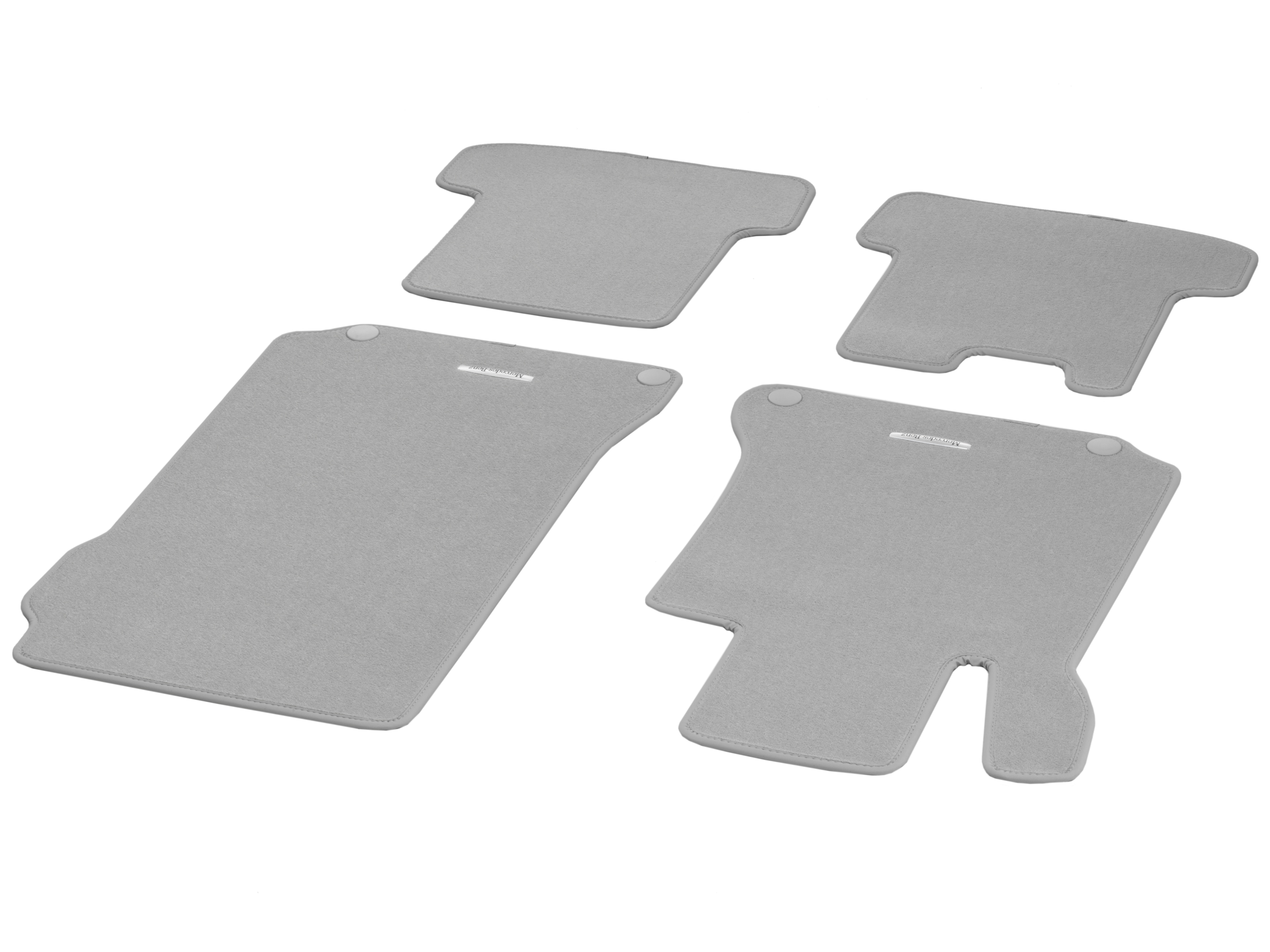 Velour floor mats CLASSIC, Set, Set of 4 - LHD, alpaca grey