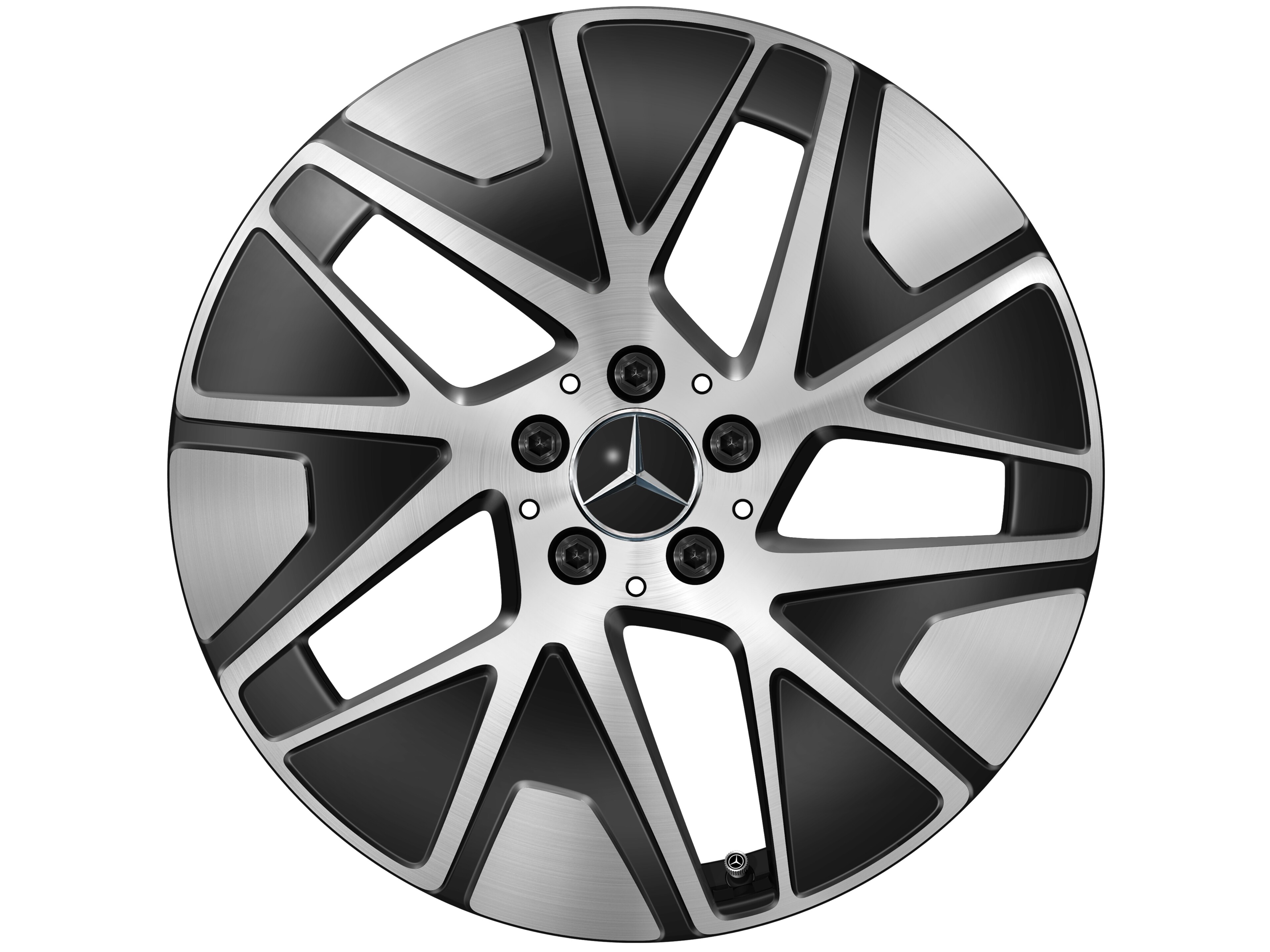 5-triple-spoke wheel, Aero, 48.3 cm (19-inch) - 9 J x 19 ET 60,2, black, high-sheen