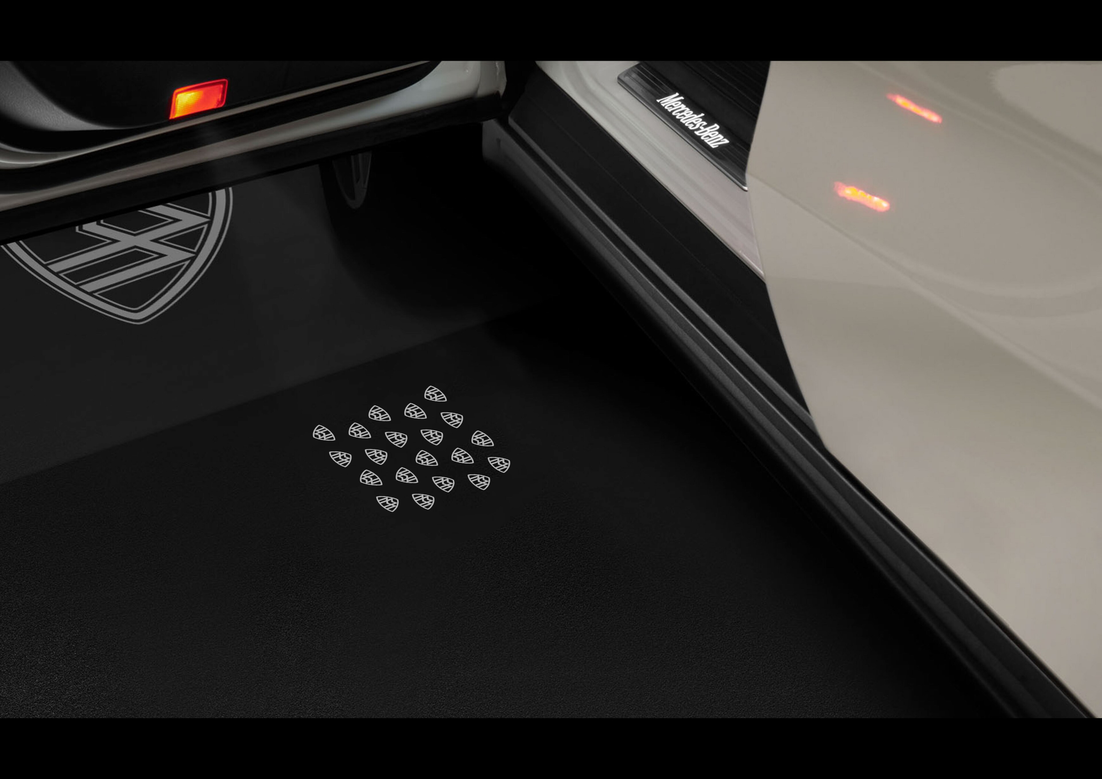 LCD projector, with animated Mercedes-Maybach pattern - 1 set