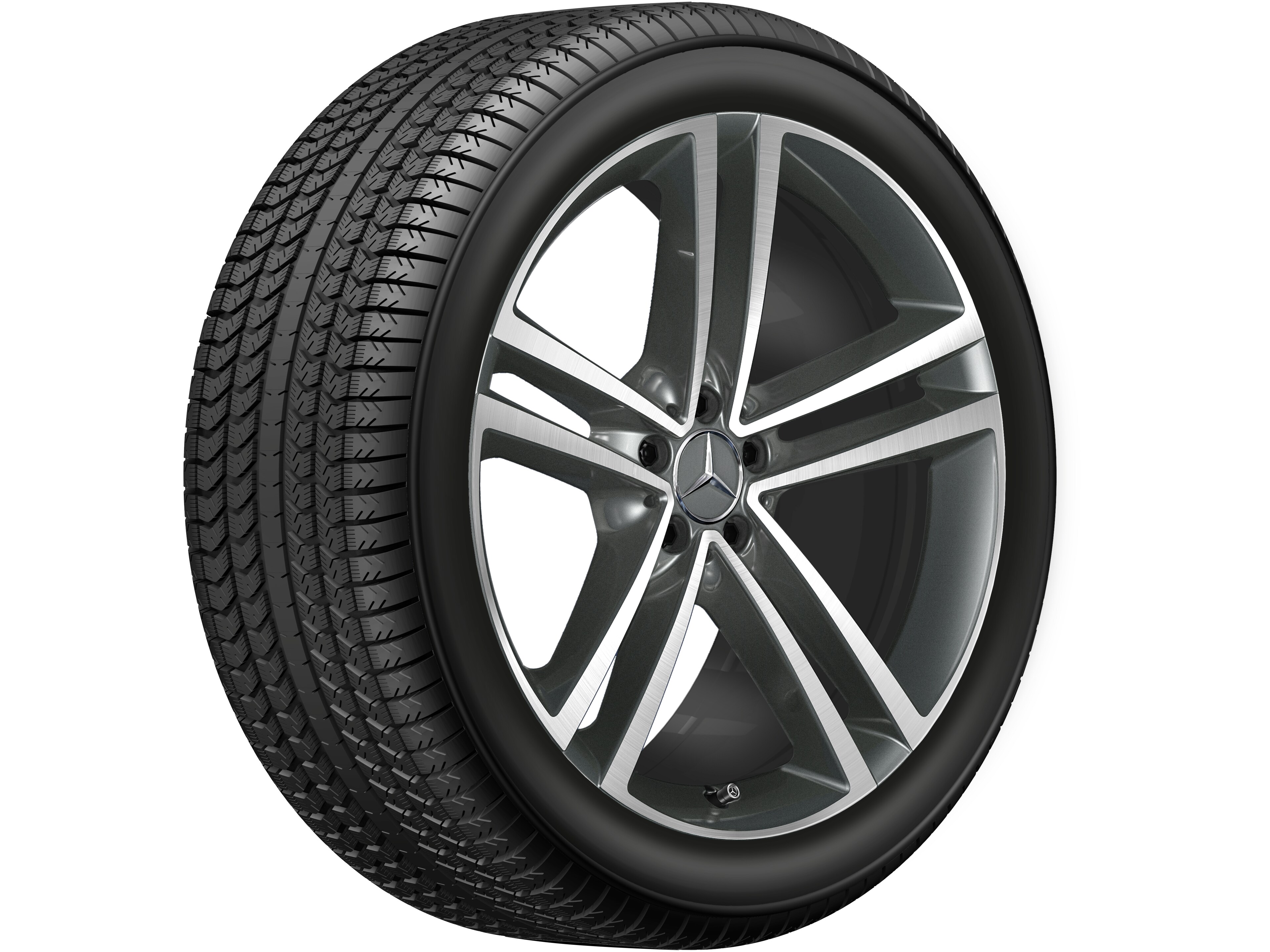 5-twin-spoke wheel, 53.3 cm (21-inch), High-sheen finish - 10 J x 21 ET 54, himalaya grey, high-sheen
