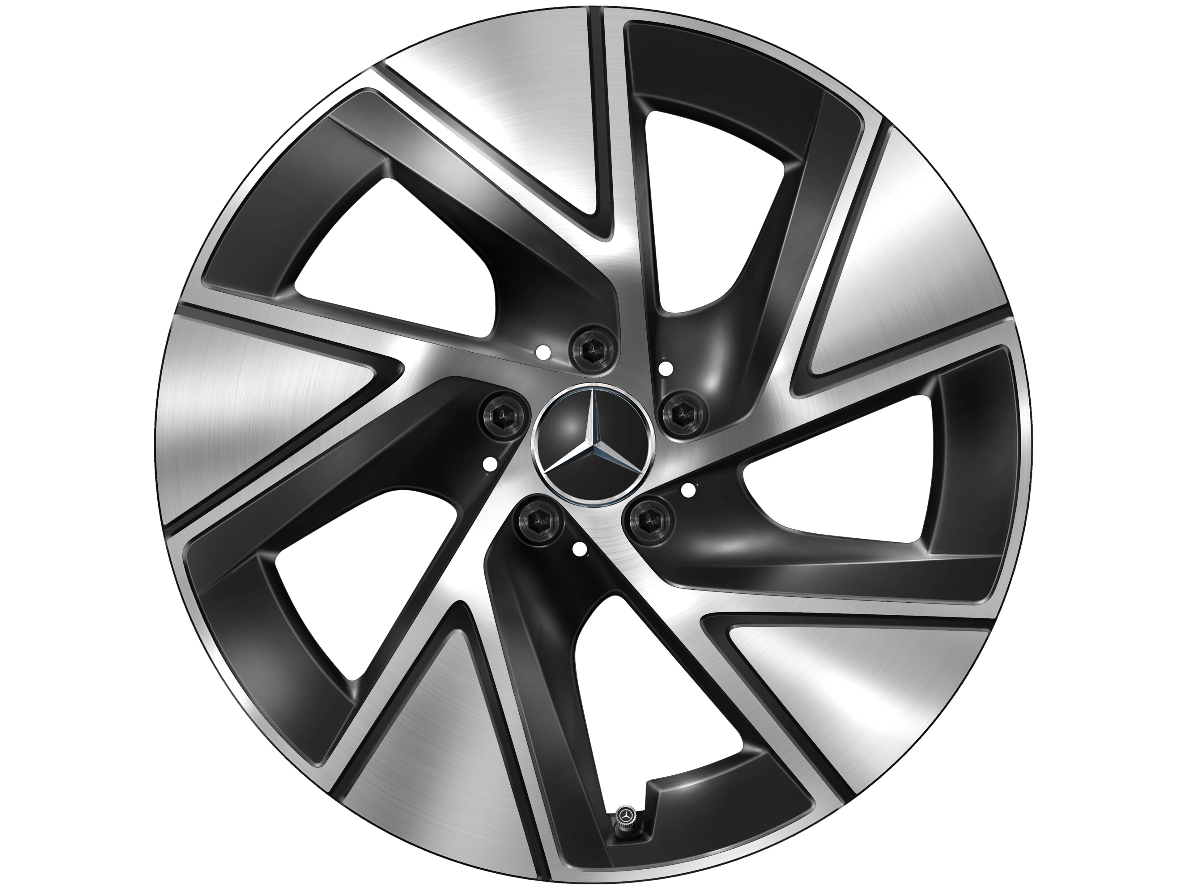 5-hole wheel, Aero, 48.3 cm (19-inch), High-sheen finish - 9 J x 19 ET 30, black, high-sheen