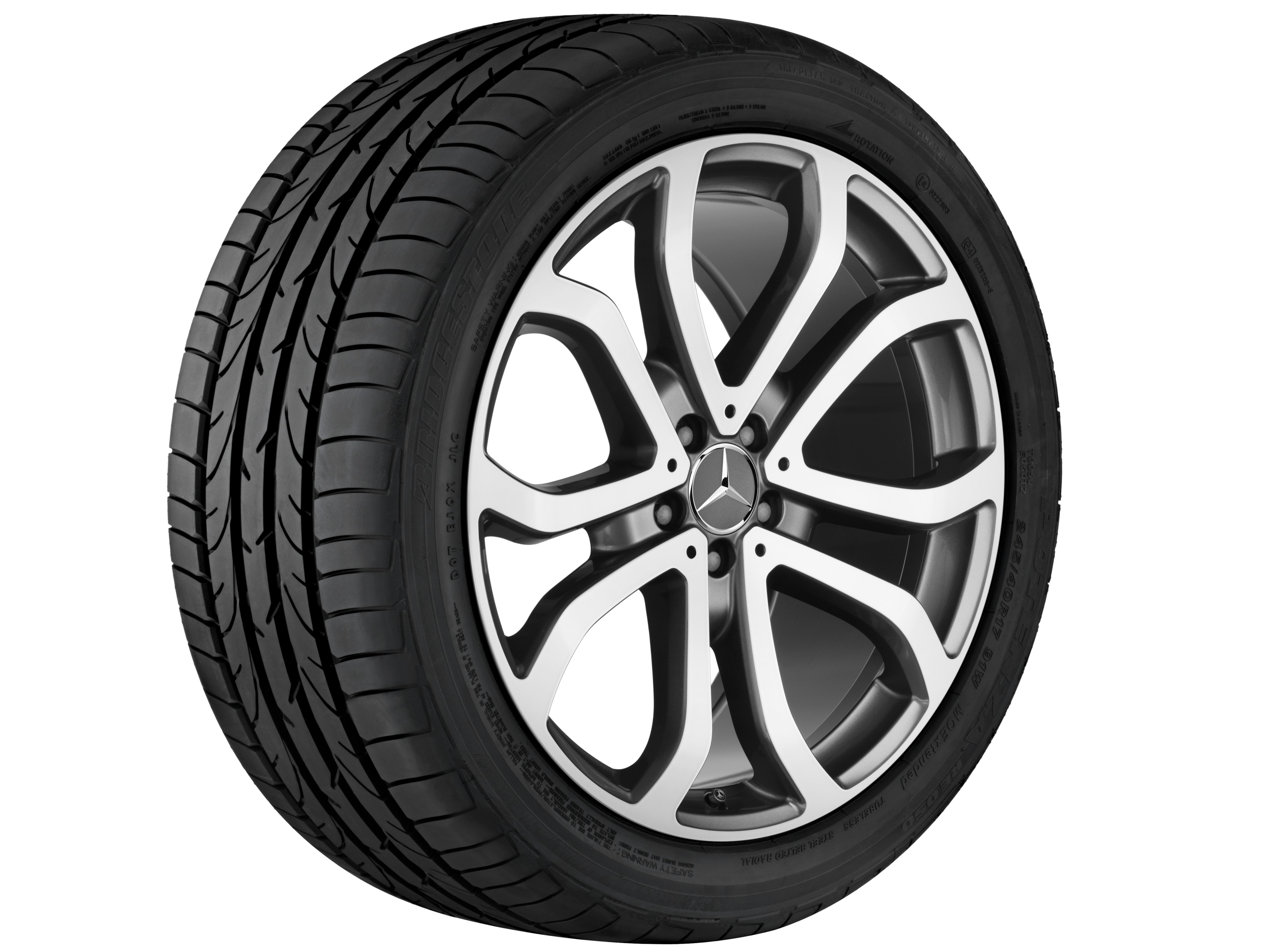 5-twin-spoke wheel, 48.3 cm (19-inch) - 8,5 J x 19 ET 59, himalaya grey, high-sheen