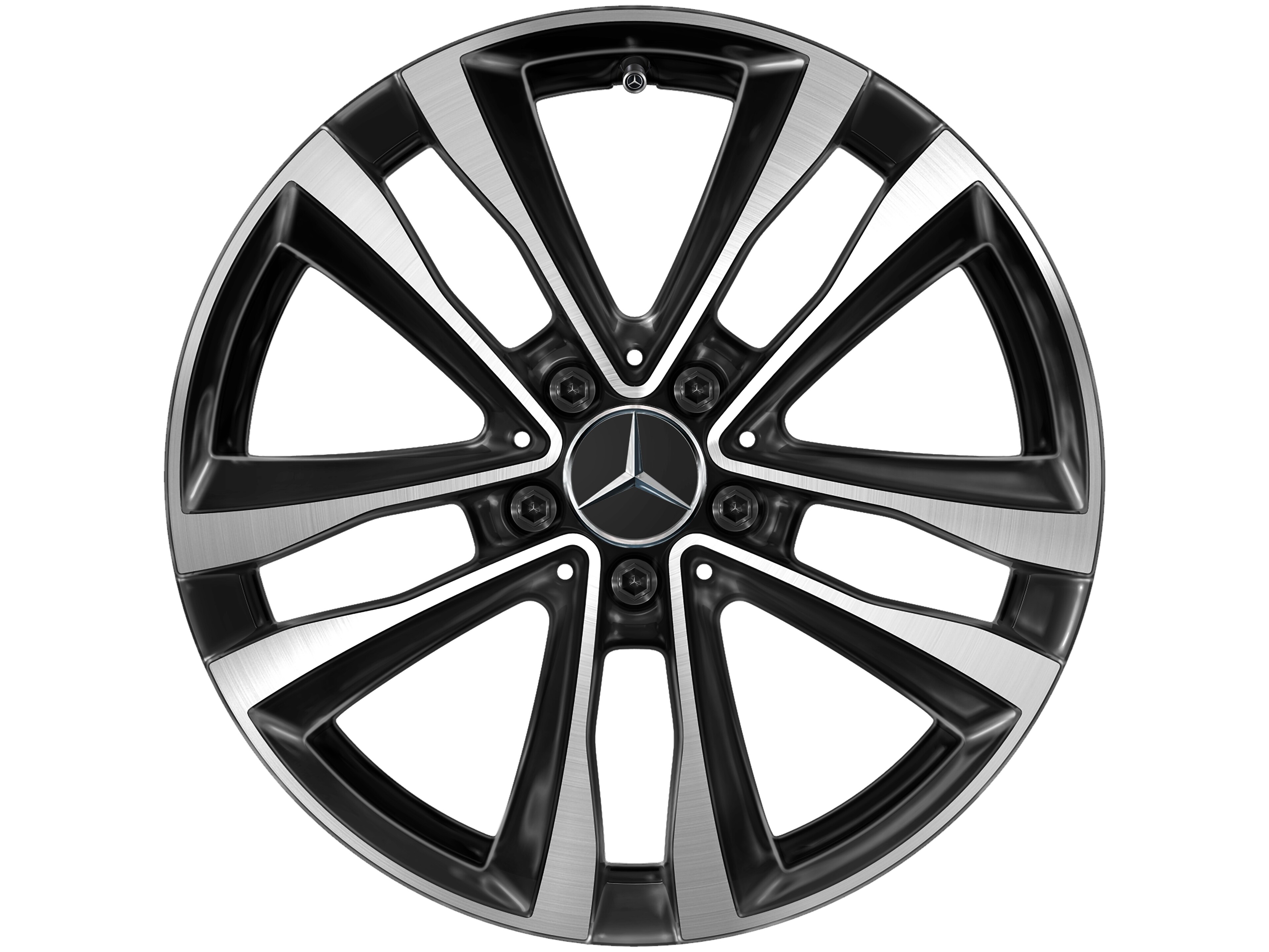 5-twin-spoke wheel, 45.7 cm (18-inch), High-sheen finish - 7,5 J x 18 ET 49, black, high-sheen