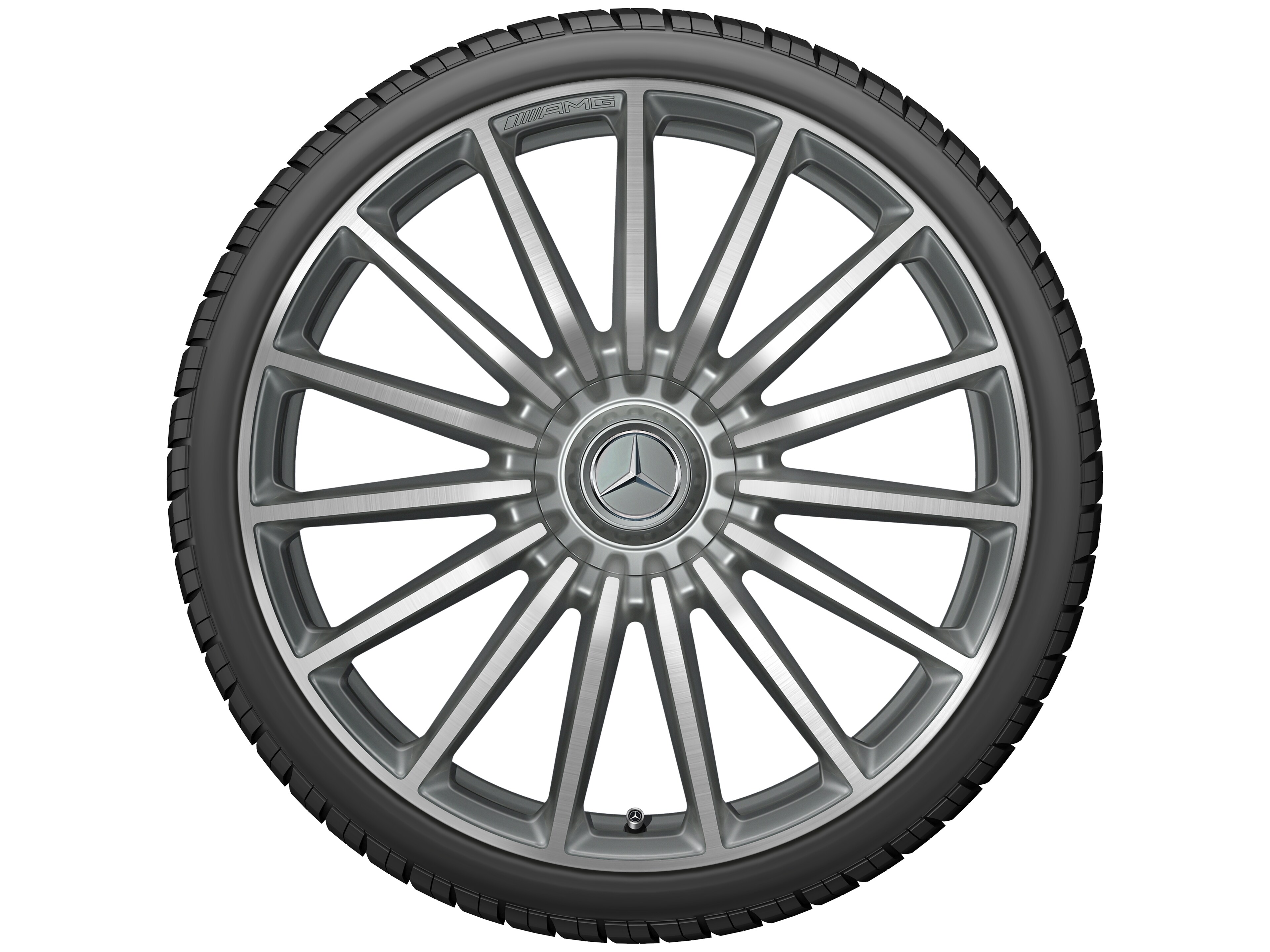 AMG multi-spoke wheel, 53.3 cm (21-inch) - 8,5 J x 21 ET 51, titanium grey, high-sheen